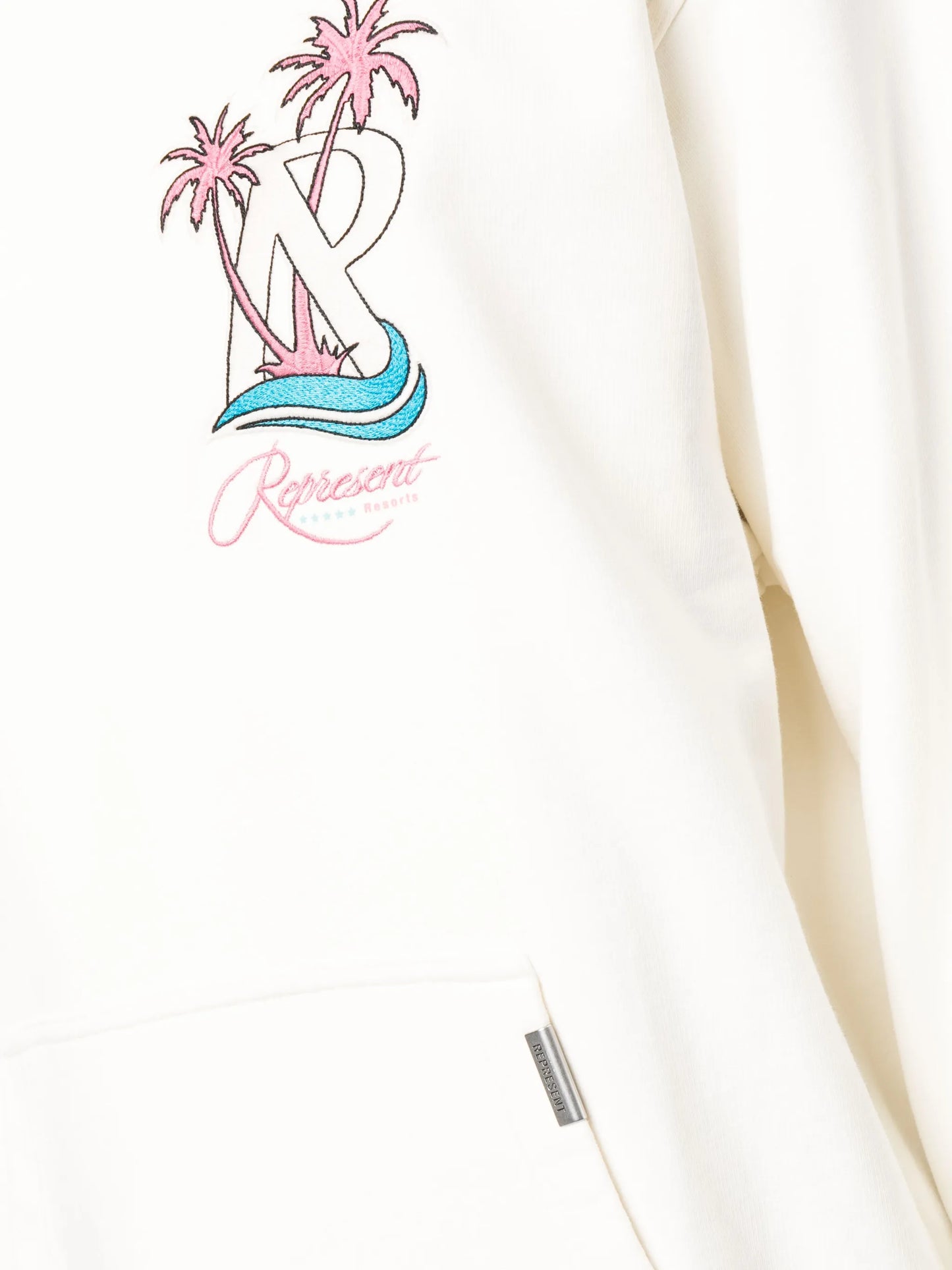 logo-print cotton hoodie