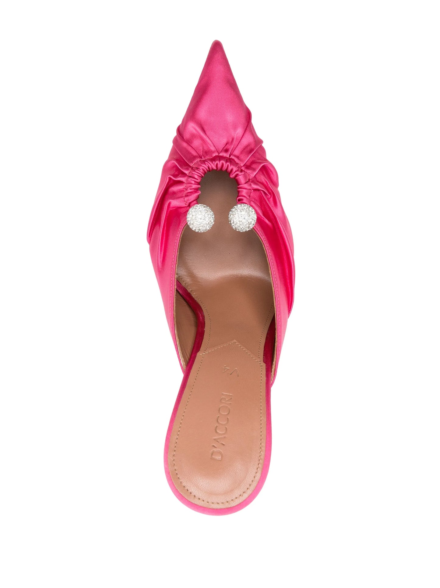 Eve 100m pointed-toe mules