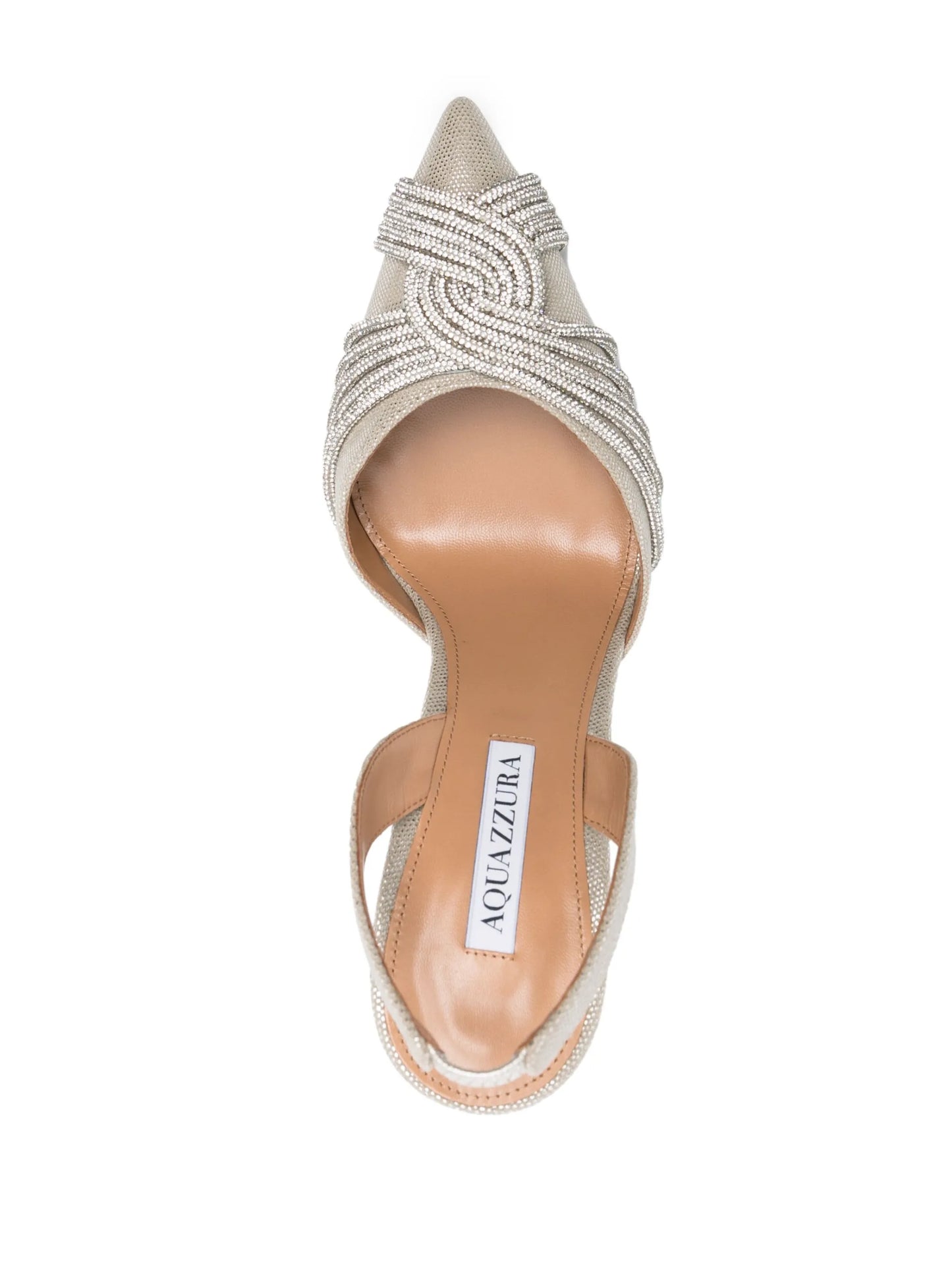 Aqua Gatsby 105mm leather pumps
