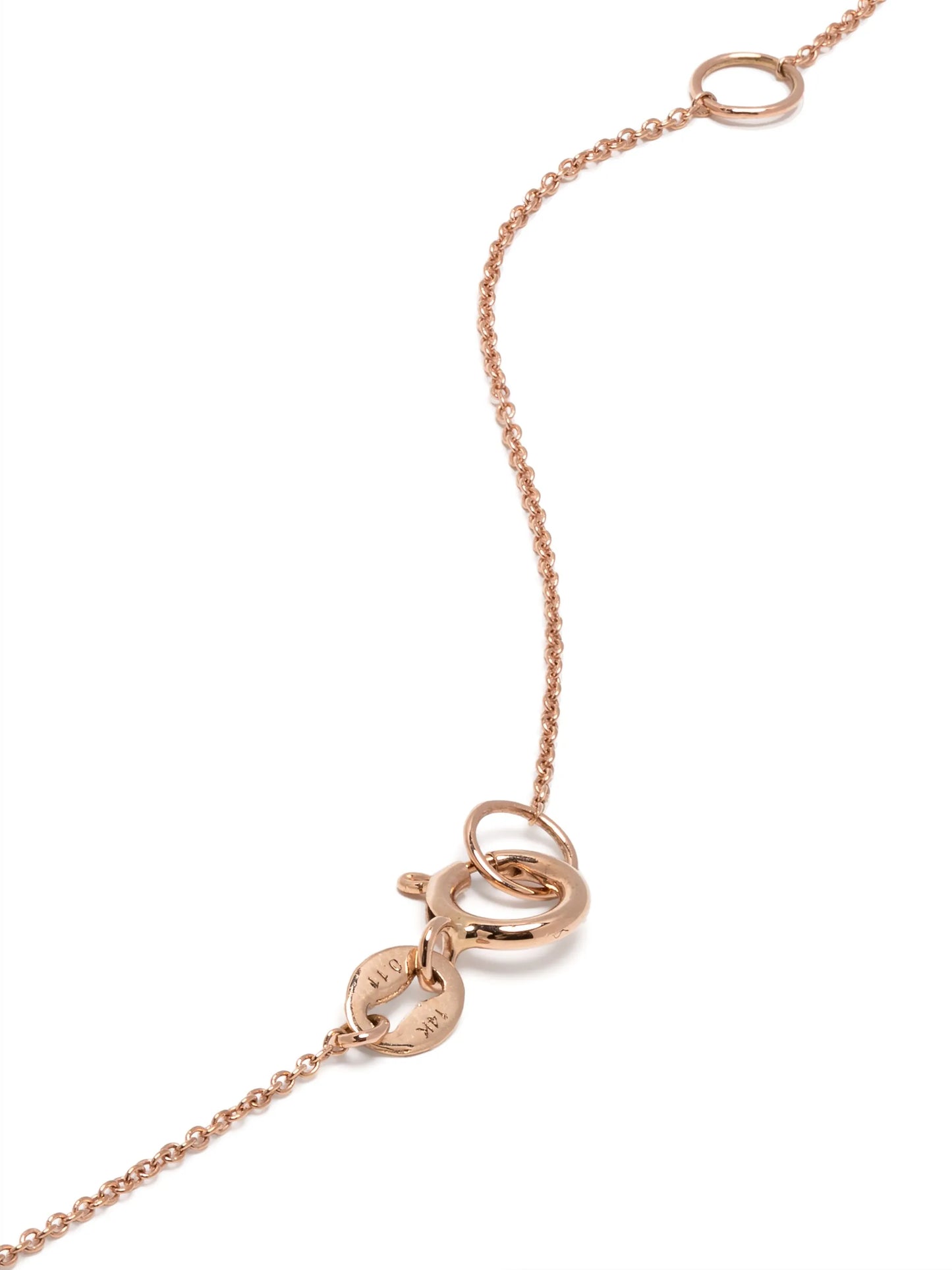 14kt rose gold Vivienne Lily Teardrop diamond necklace