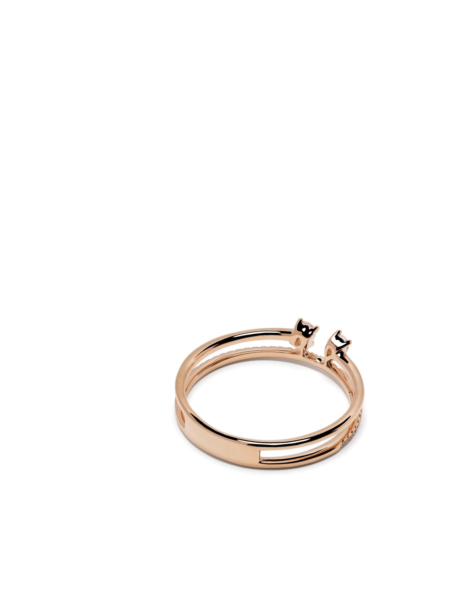 14kt rose gold Alexa Jordyn Double-Row diamond ring
