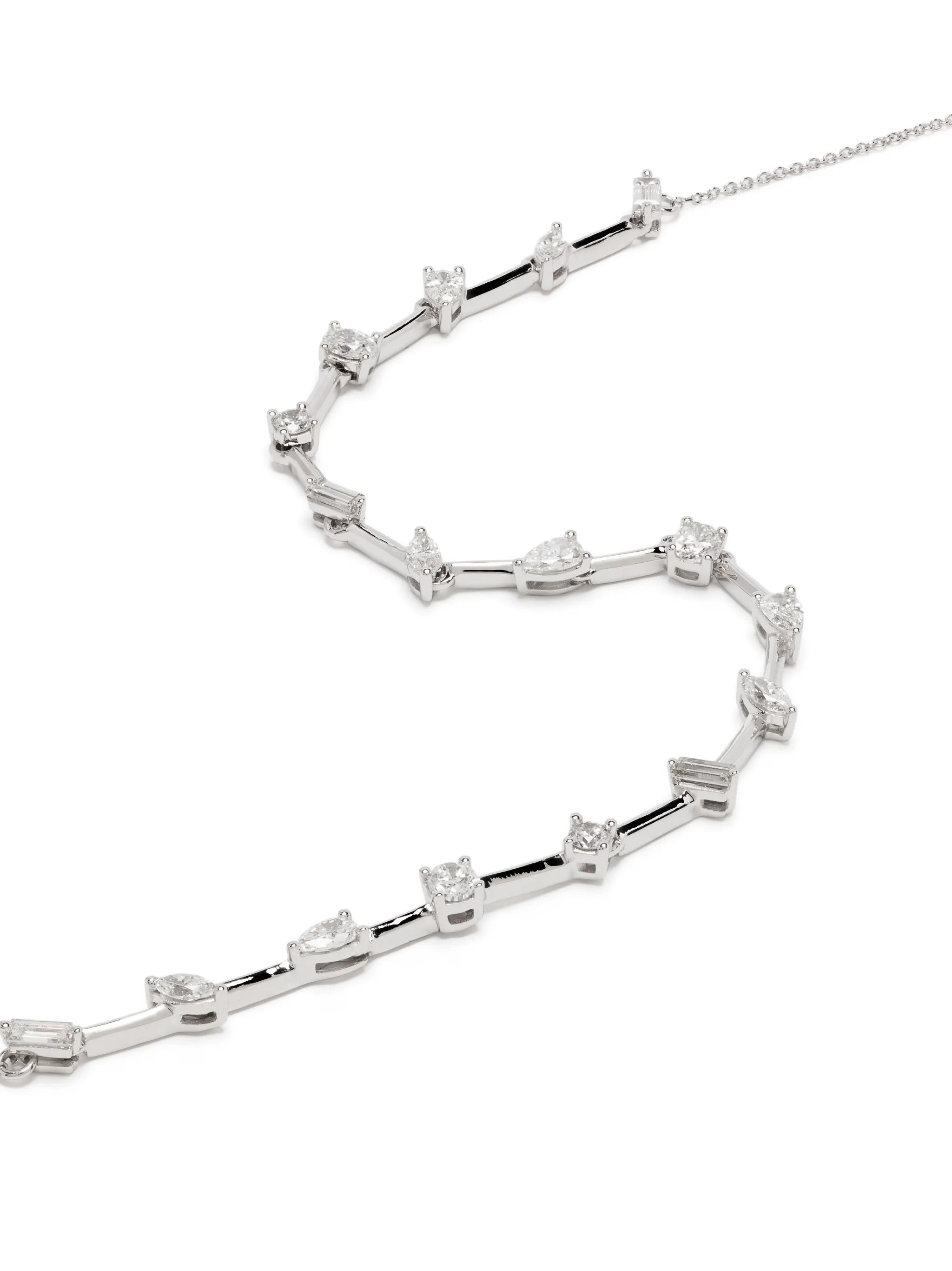 14kt white gold Alexa Jordyn diamond necklace