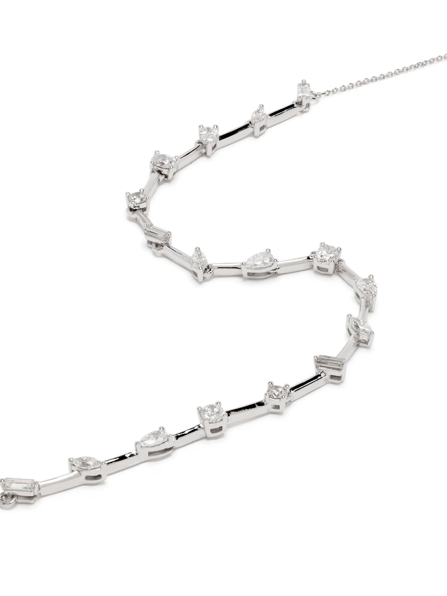 14kt white gold Alexa Jordyn diamond necklace