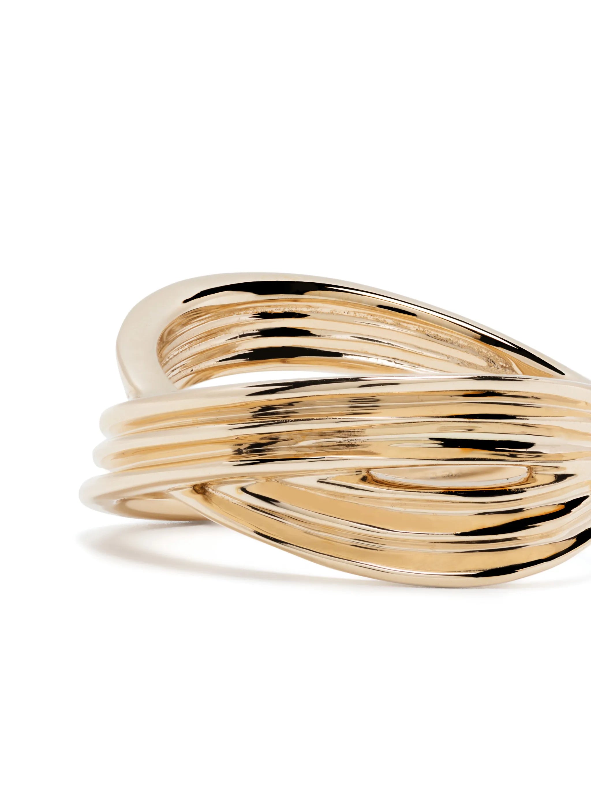 14kt yellow gold Nana Bernice Large Crossover ring