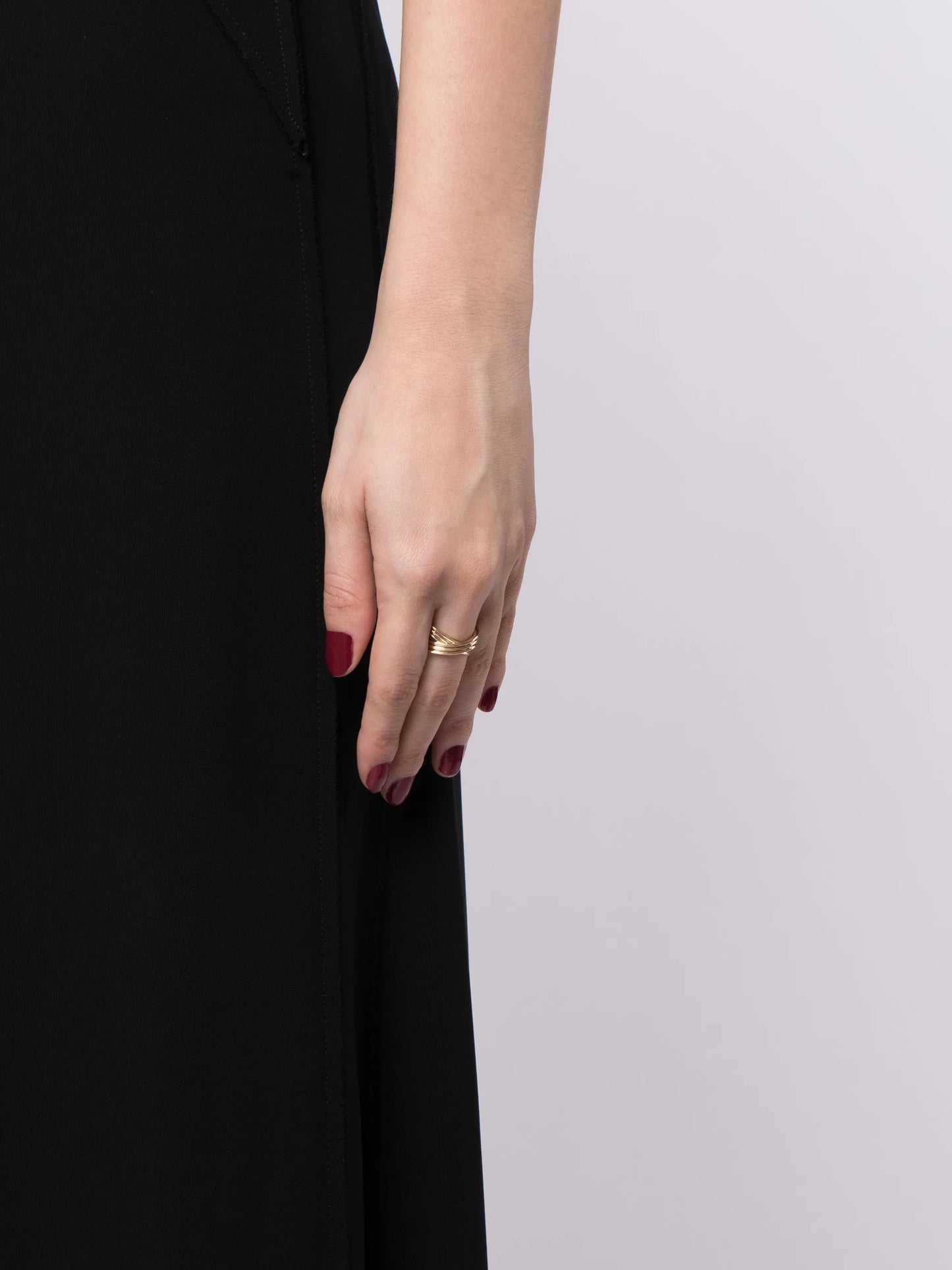 14kt yellow gold Nana Bernice Large Crossover ring