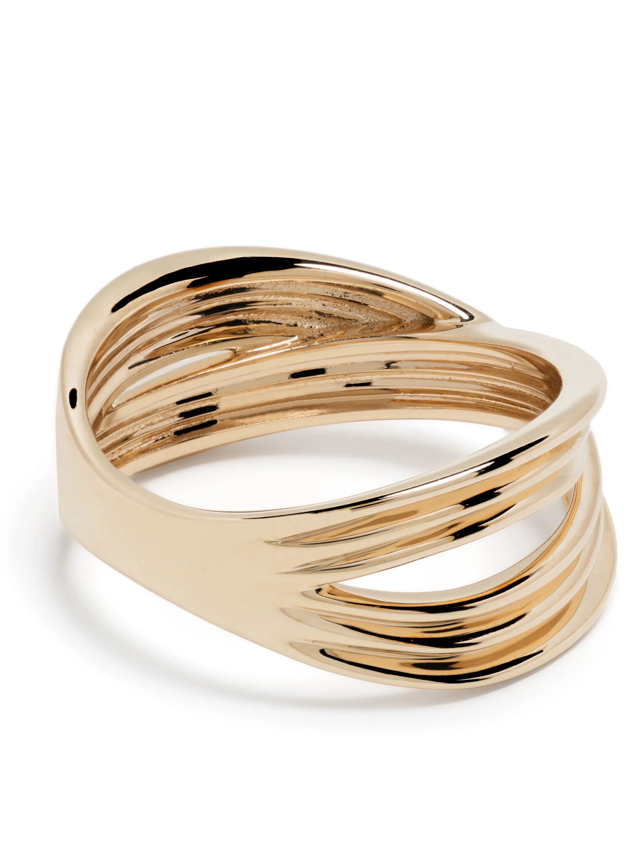 14kt yellow gold Nana Bernice Large Crossover ring