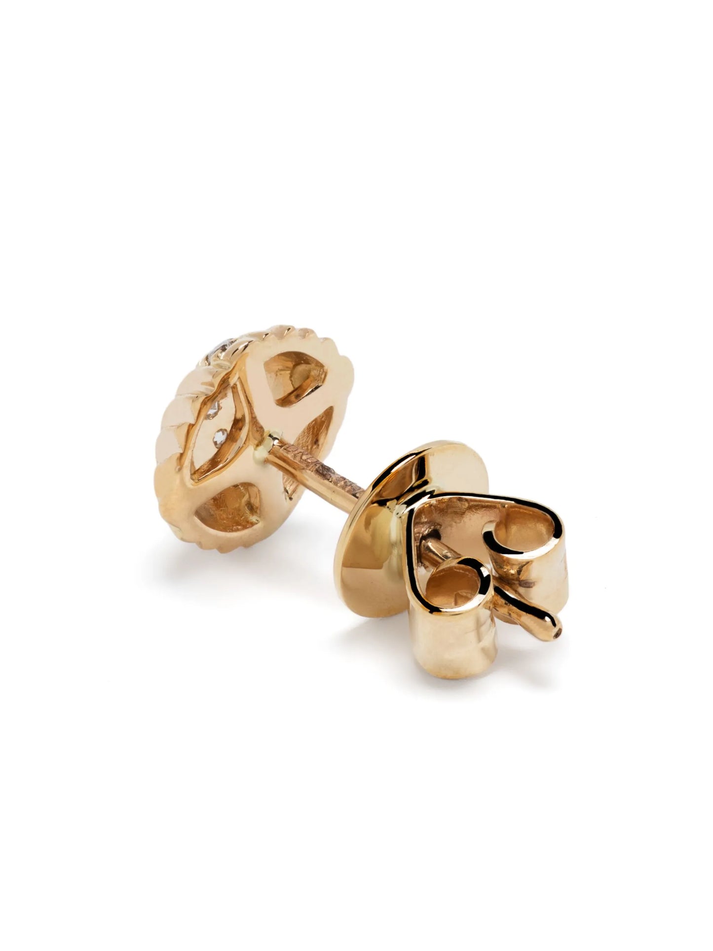 14kt yellow gold Nana Bernice diamond stud earrings