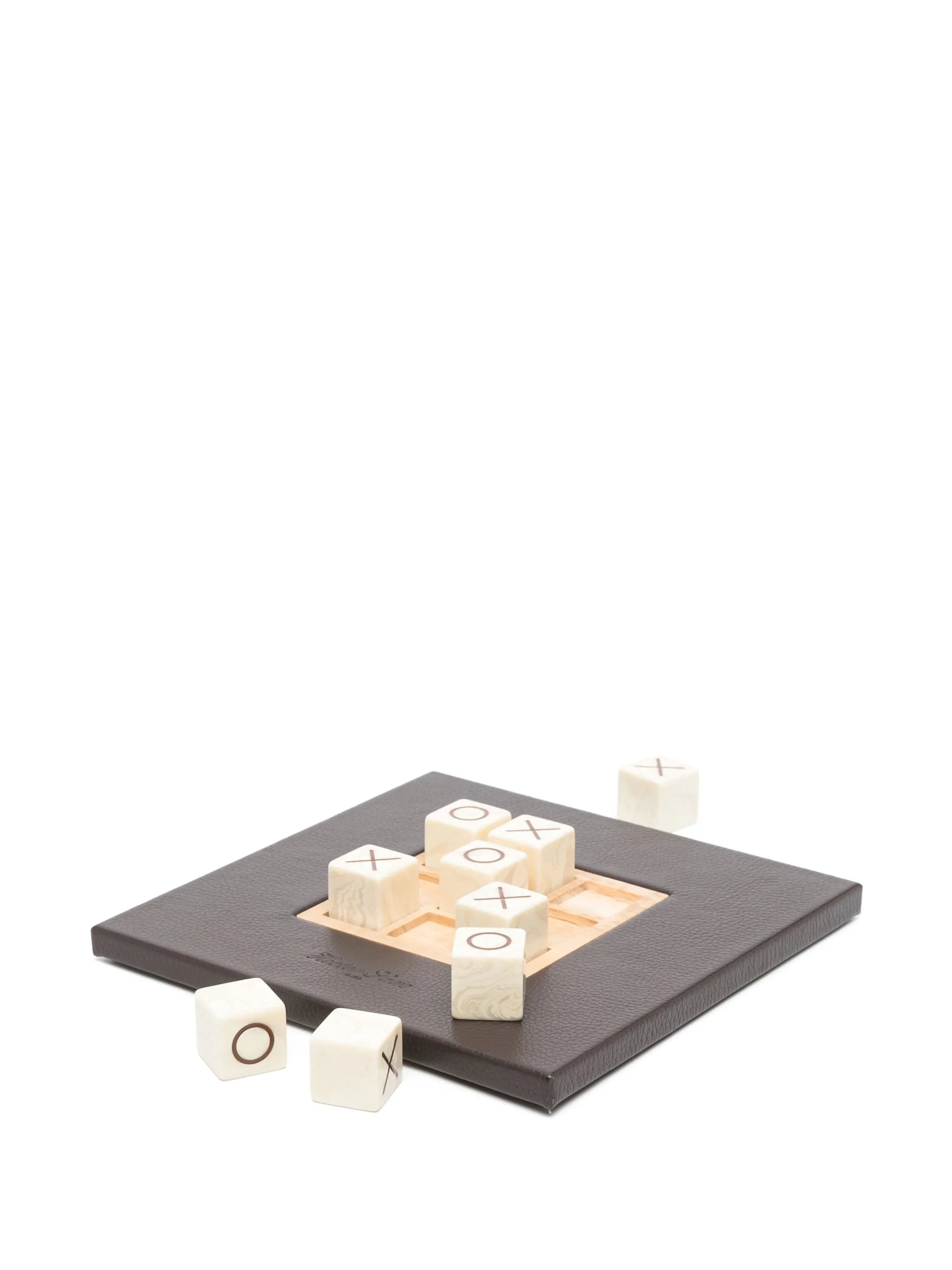 Tic-tac-toe leather game