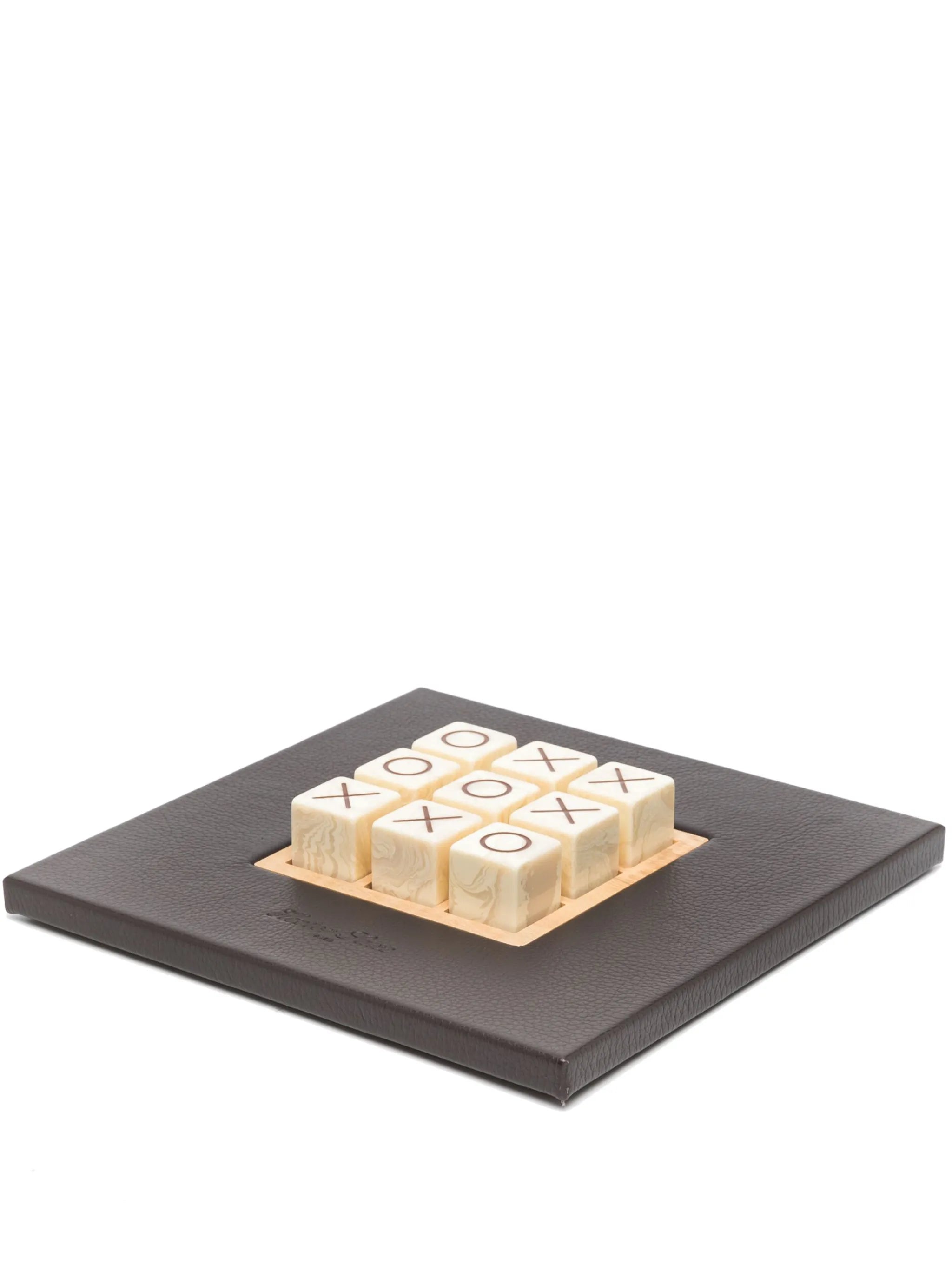 Tic-tac-toe leather game