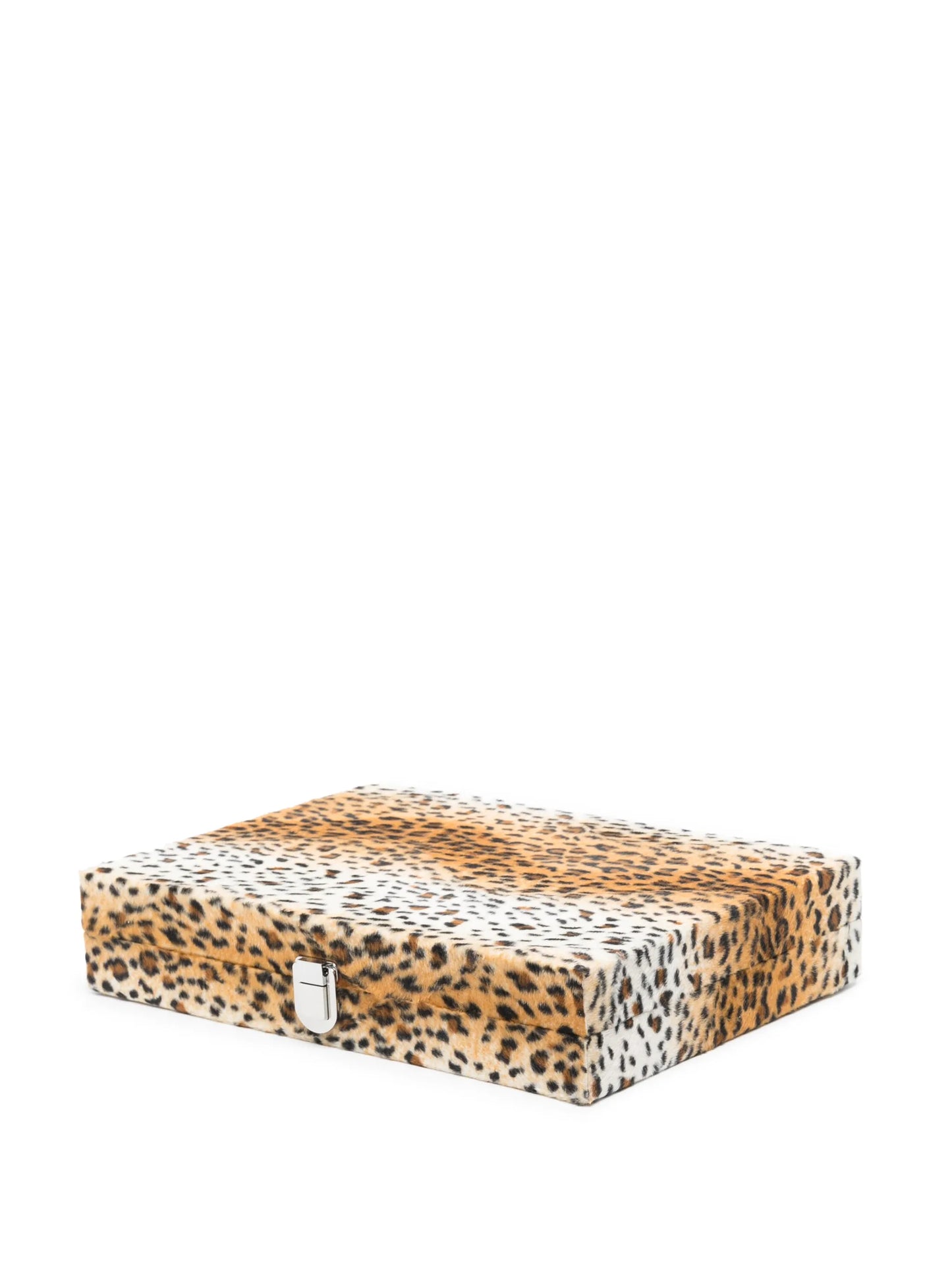leopard-print backgammon set