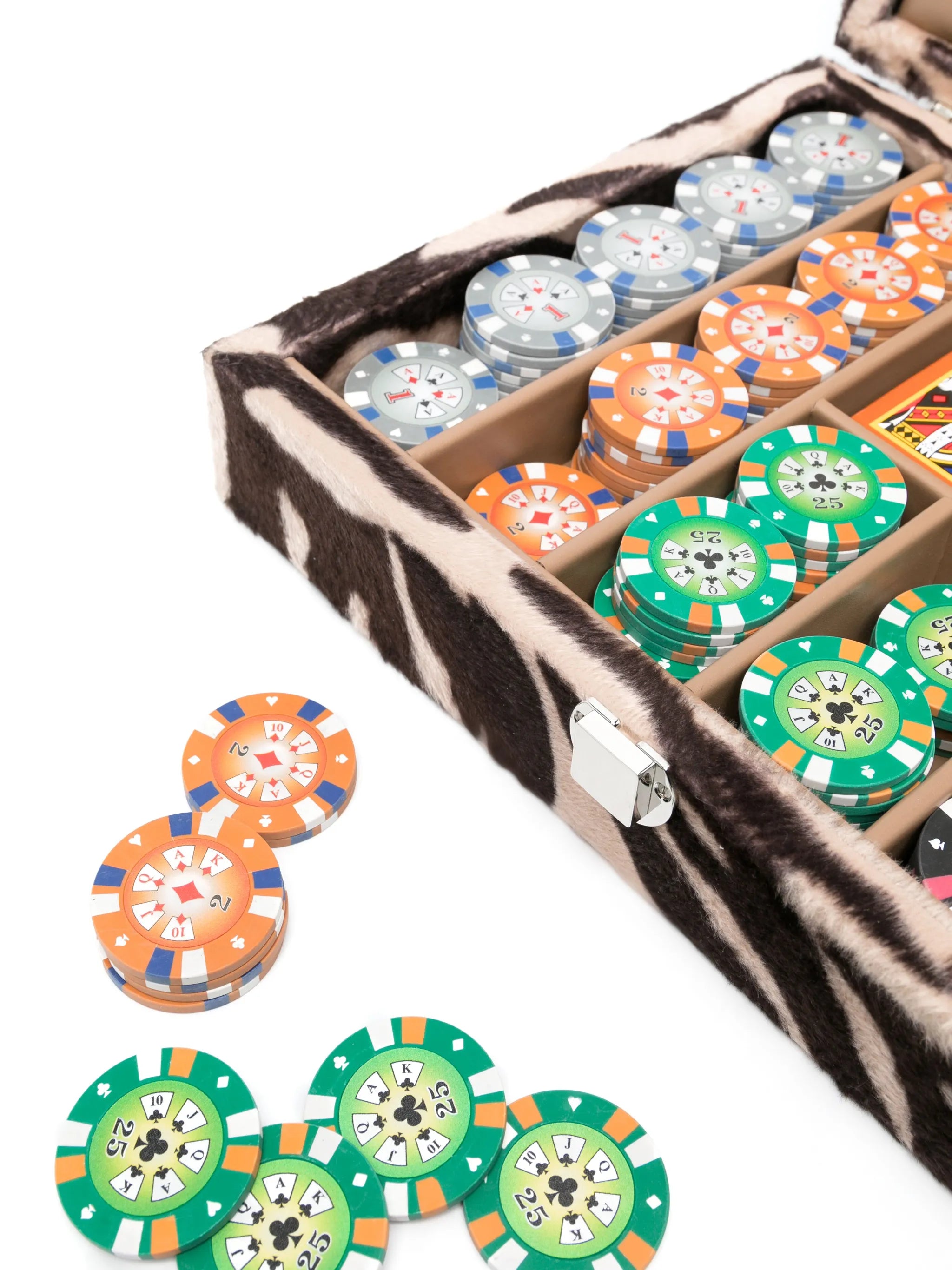 x Browns poker set