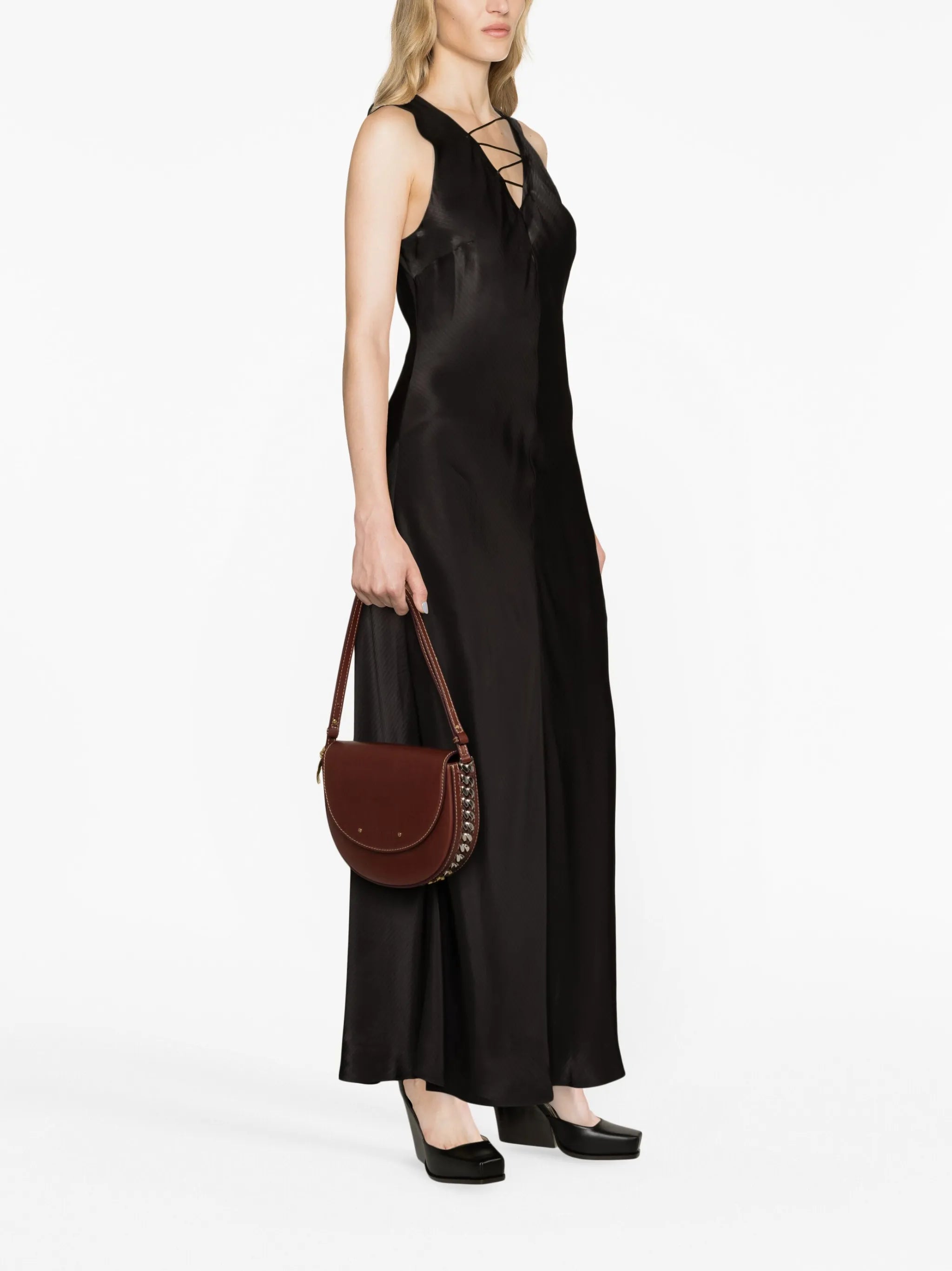 medium Frayme chain-embellished shoulder bag