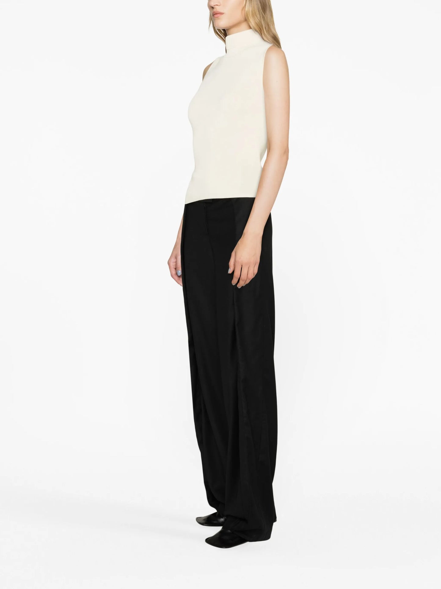 Fera ribbed-knit rollneck top