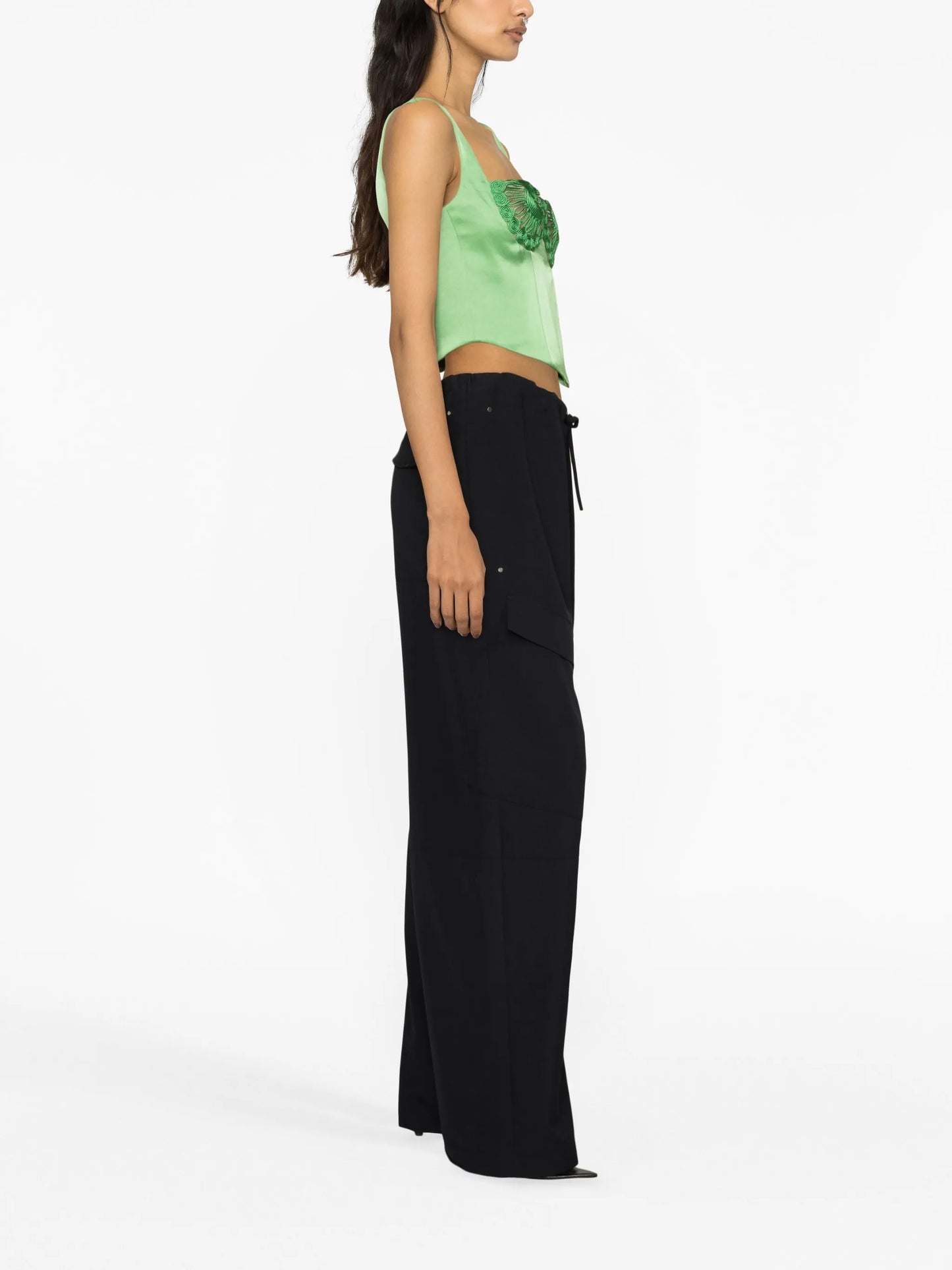 Herb wide-leg cargo trousers