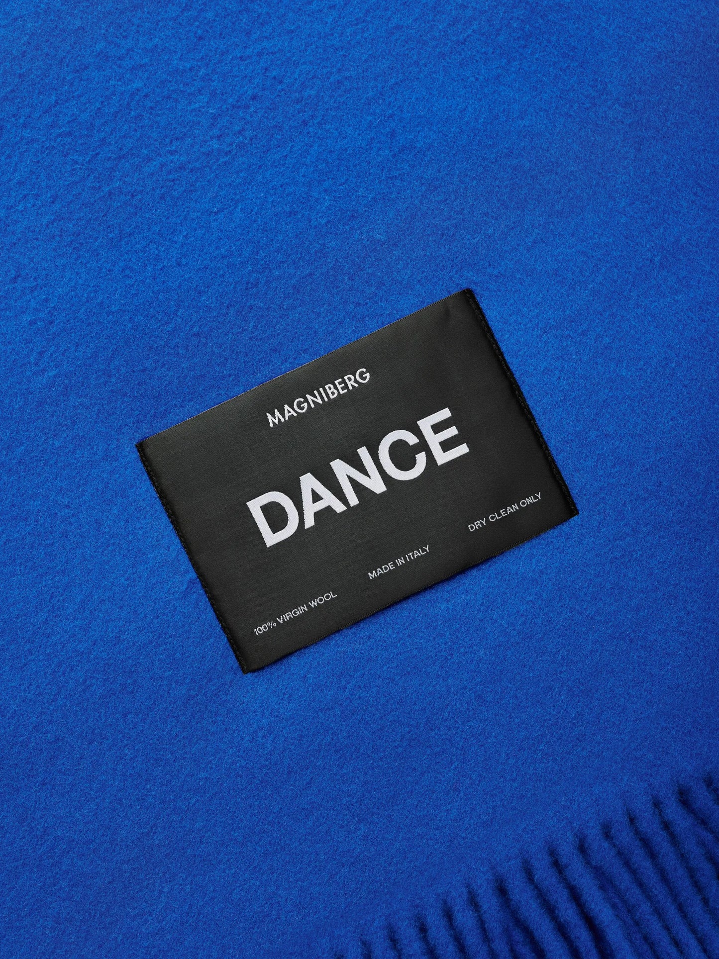 logo-patch virgin wool blanket