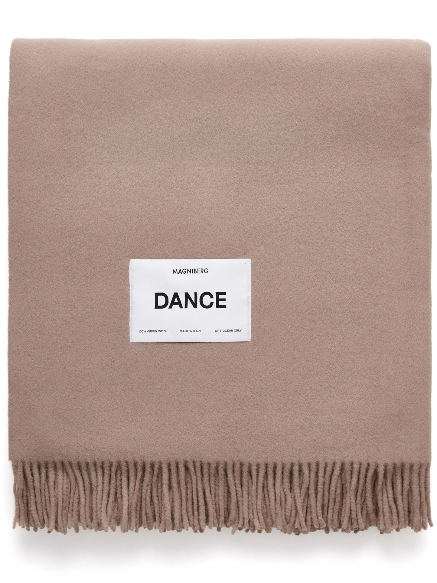logo-patch virgin wool blanket