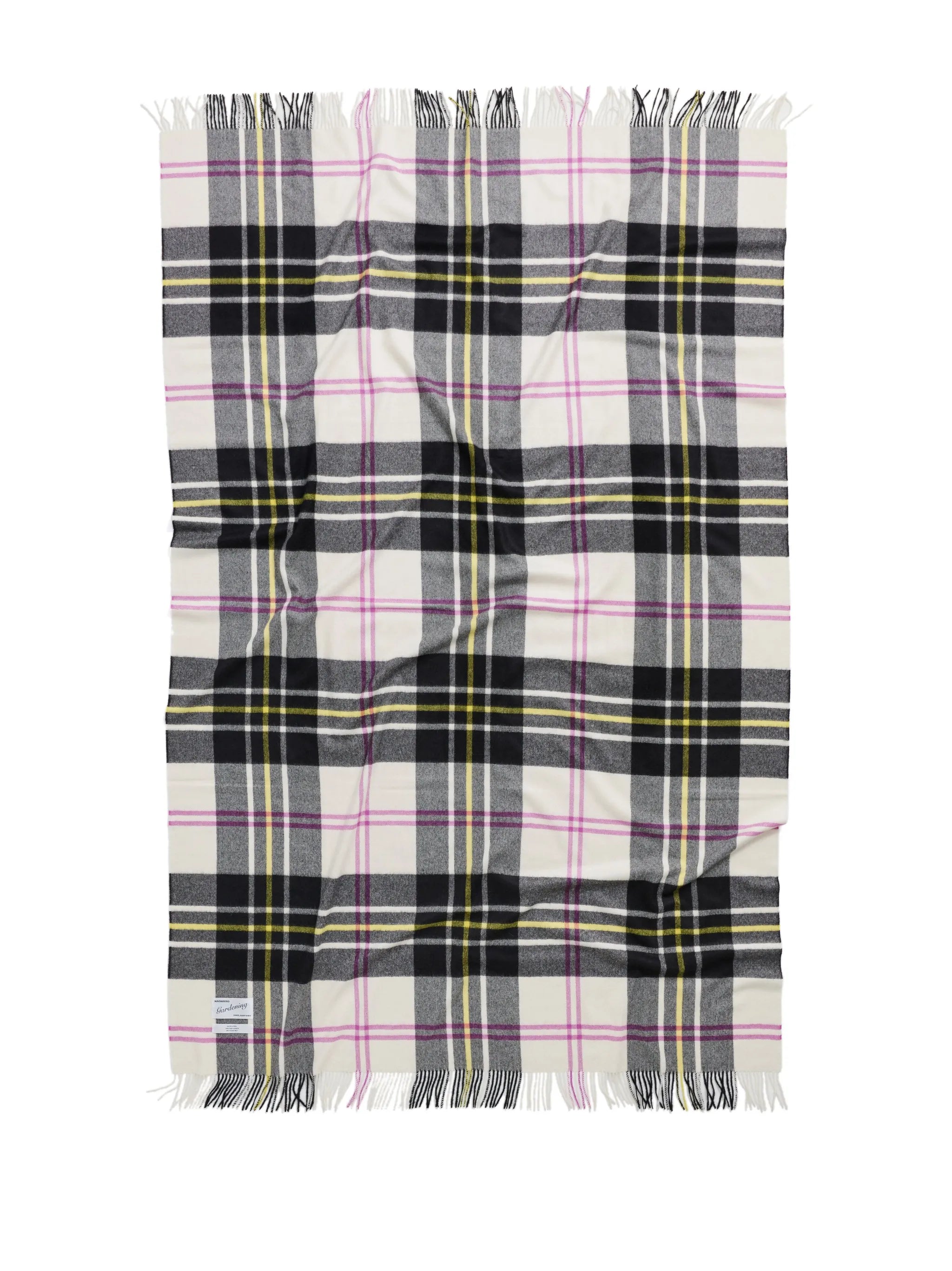 check-pattern alpaca blanket
