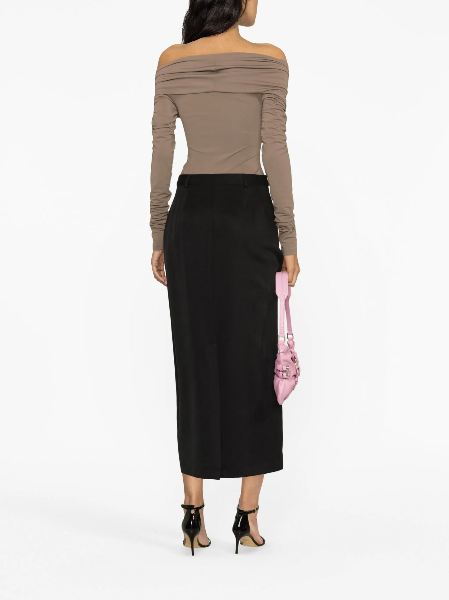 Kendall off-shoulder gathered bodysuit