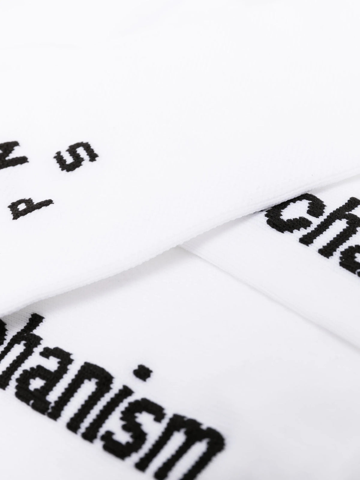 Mechanism intarsia-logo socks
