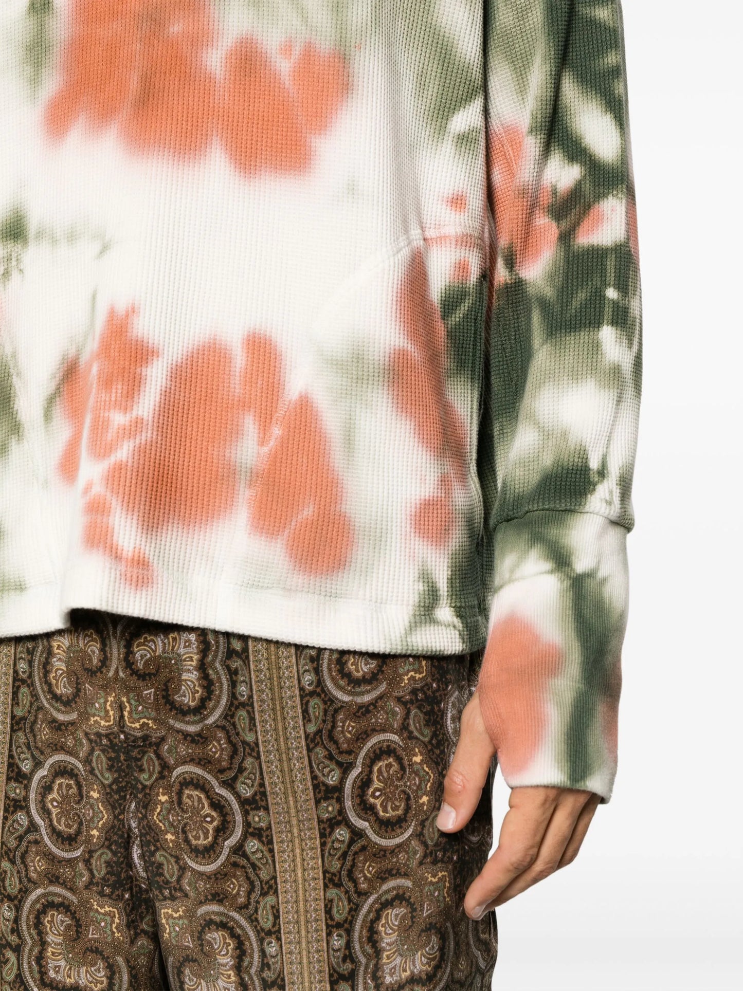 tie-dye print cotton sweatshirt