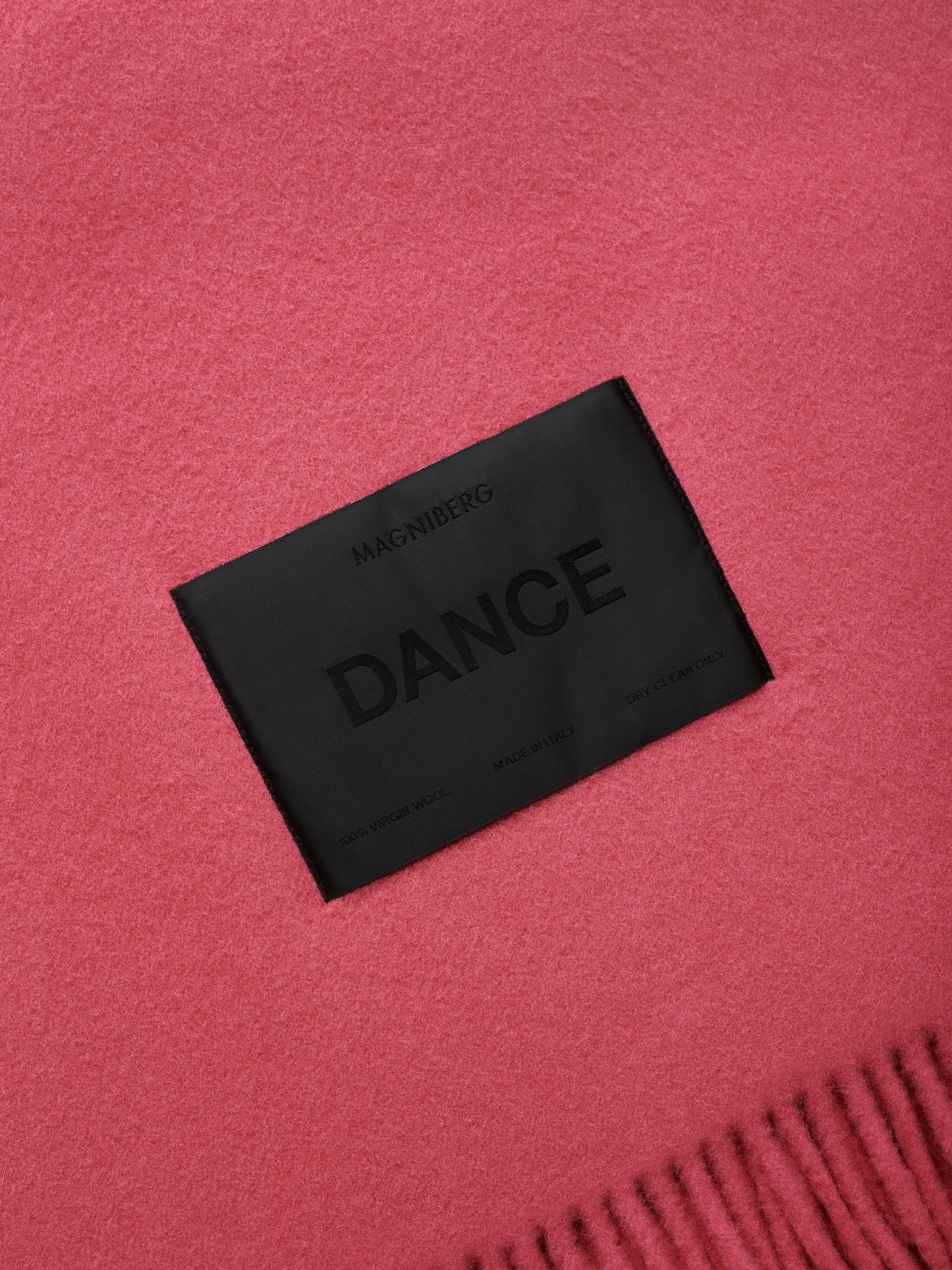 logo-patch virgin wool blanket