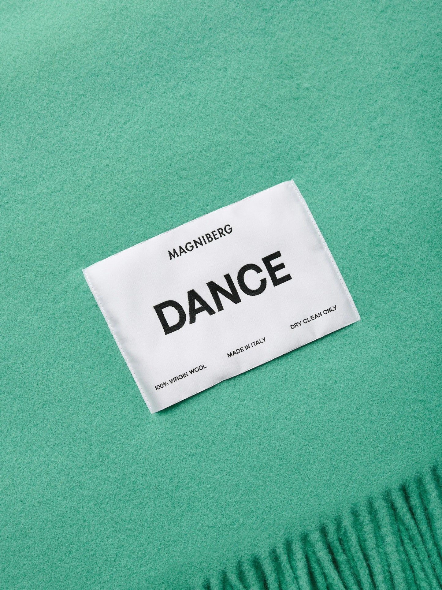 logo-patch virgin wool blanket