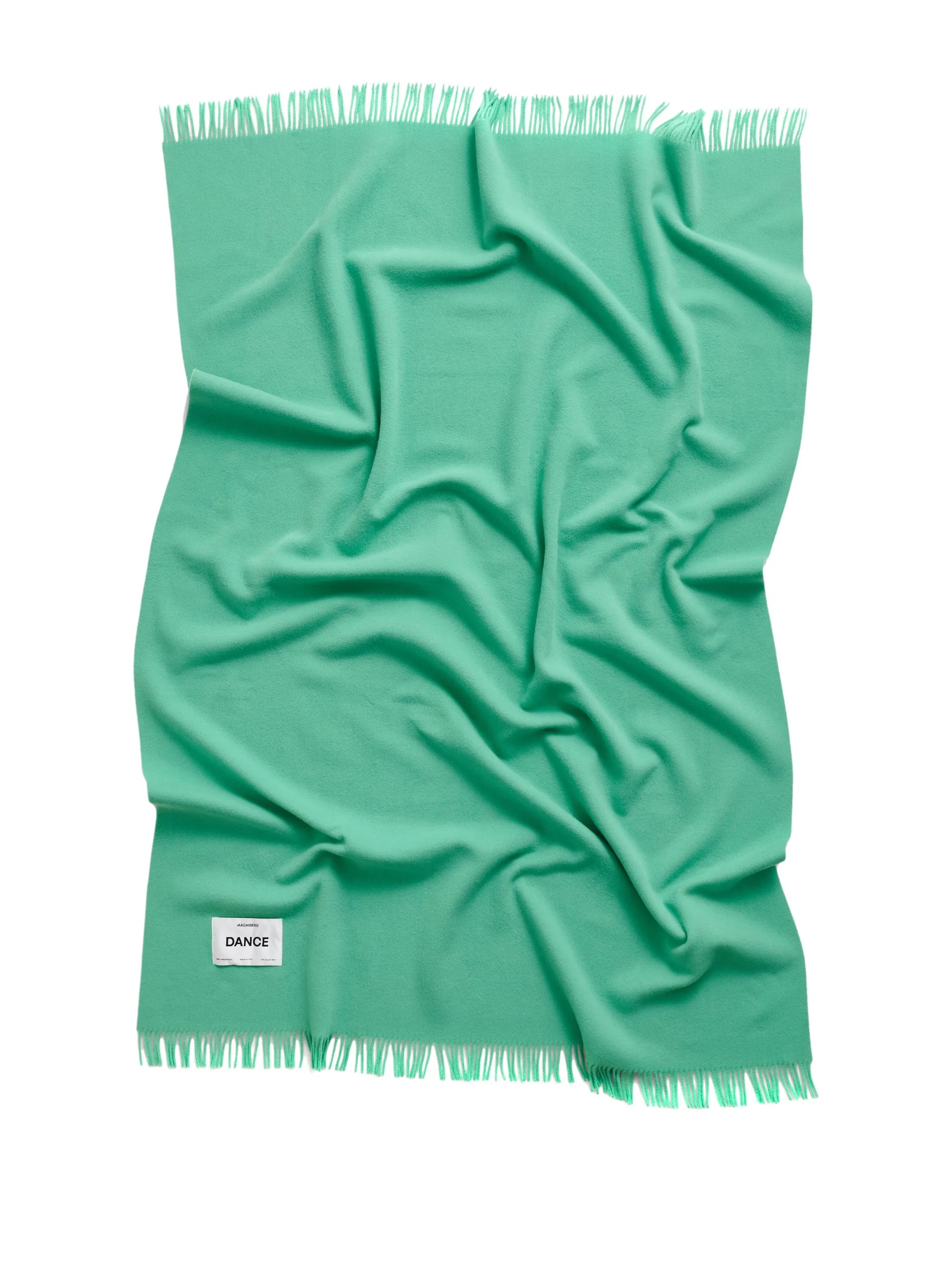 logo-patch virgin wool blanket