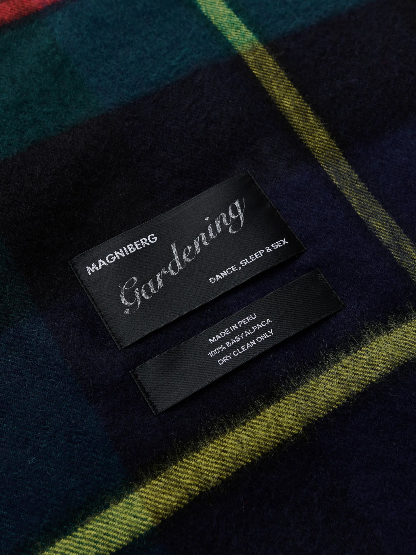 check-pattern alpaca blanket