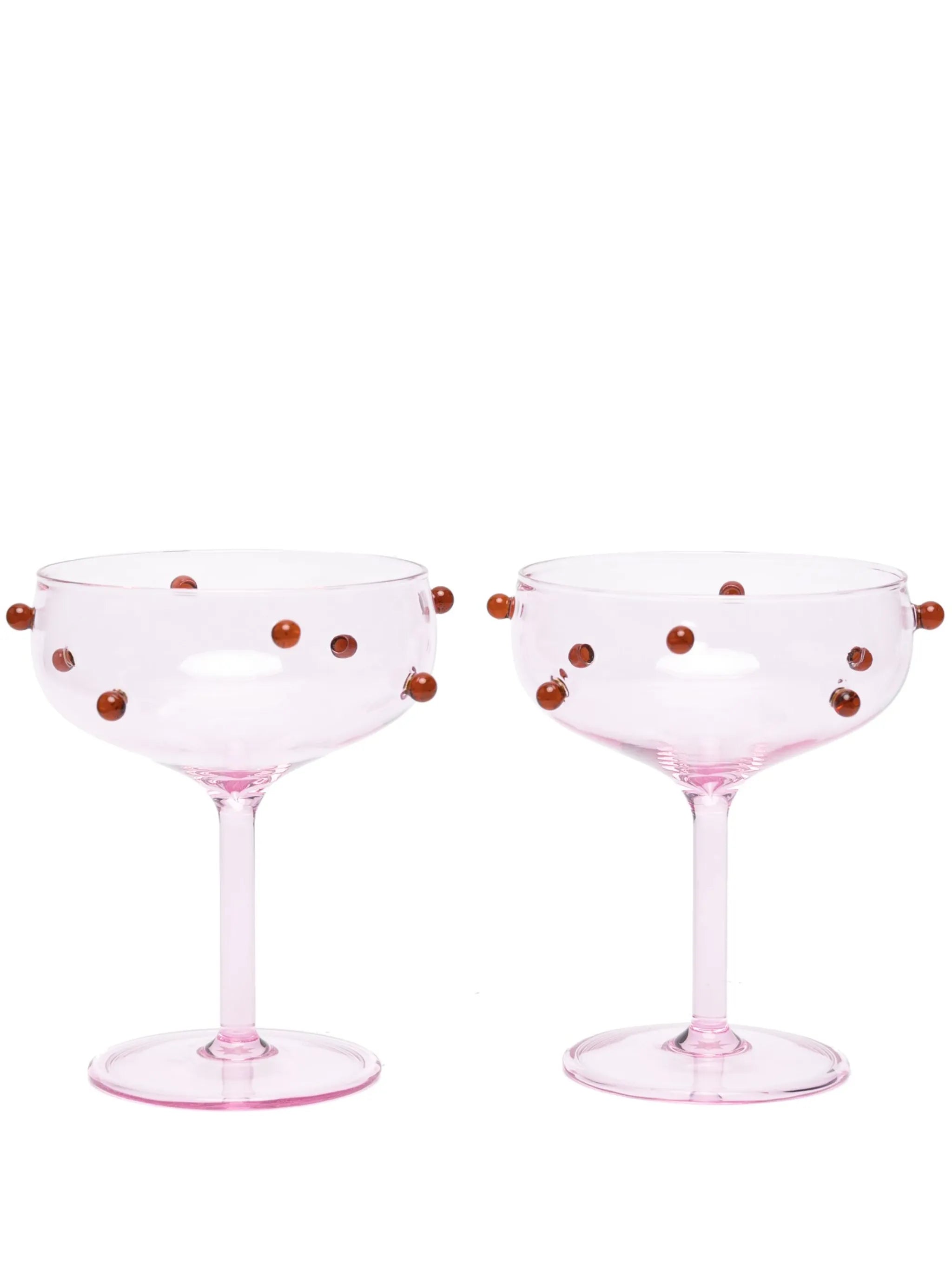 Pomponette glasses (set of two)