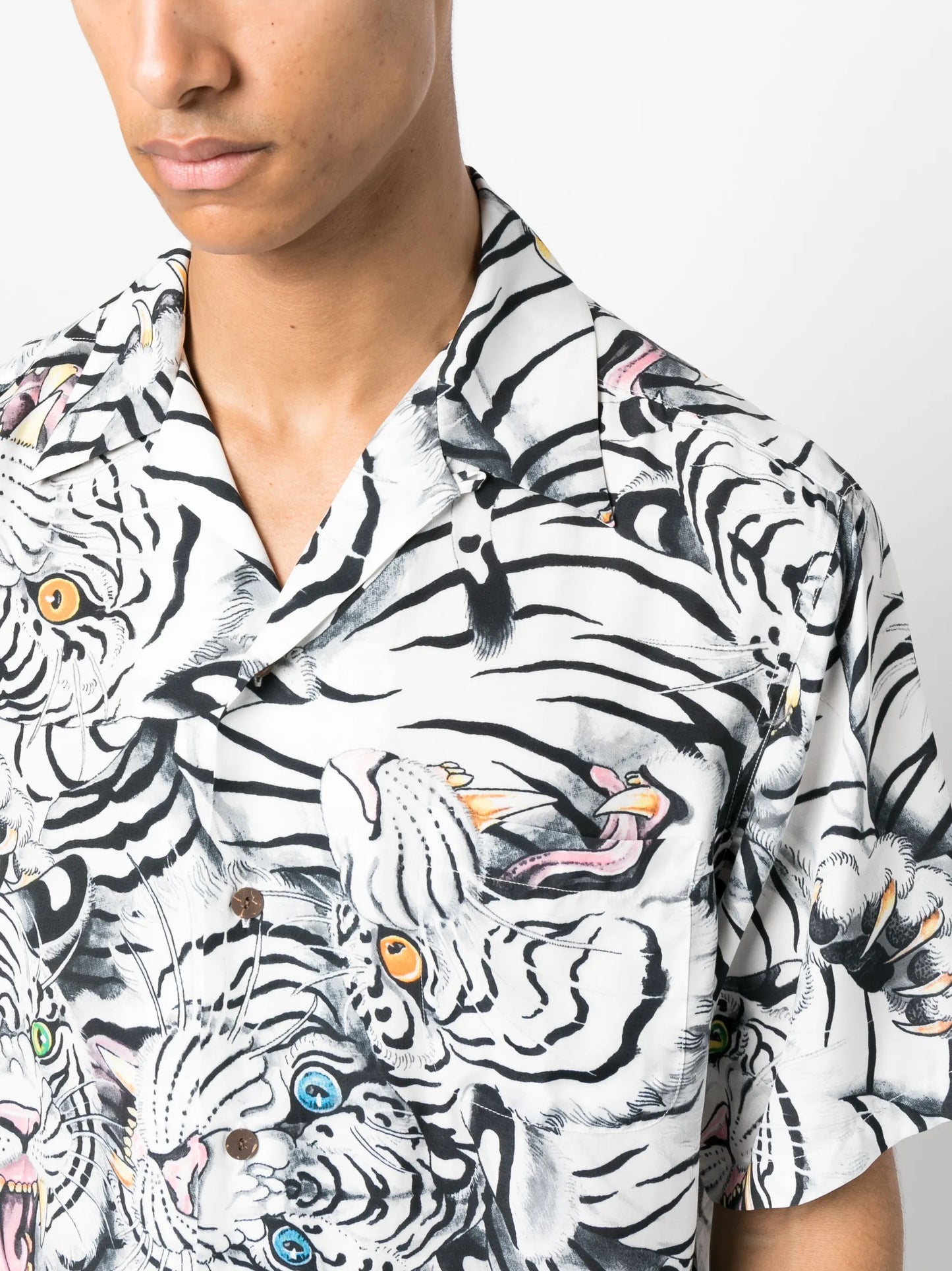 x Tim Lehi spread-collar shirt