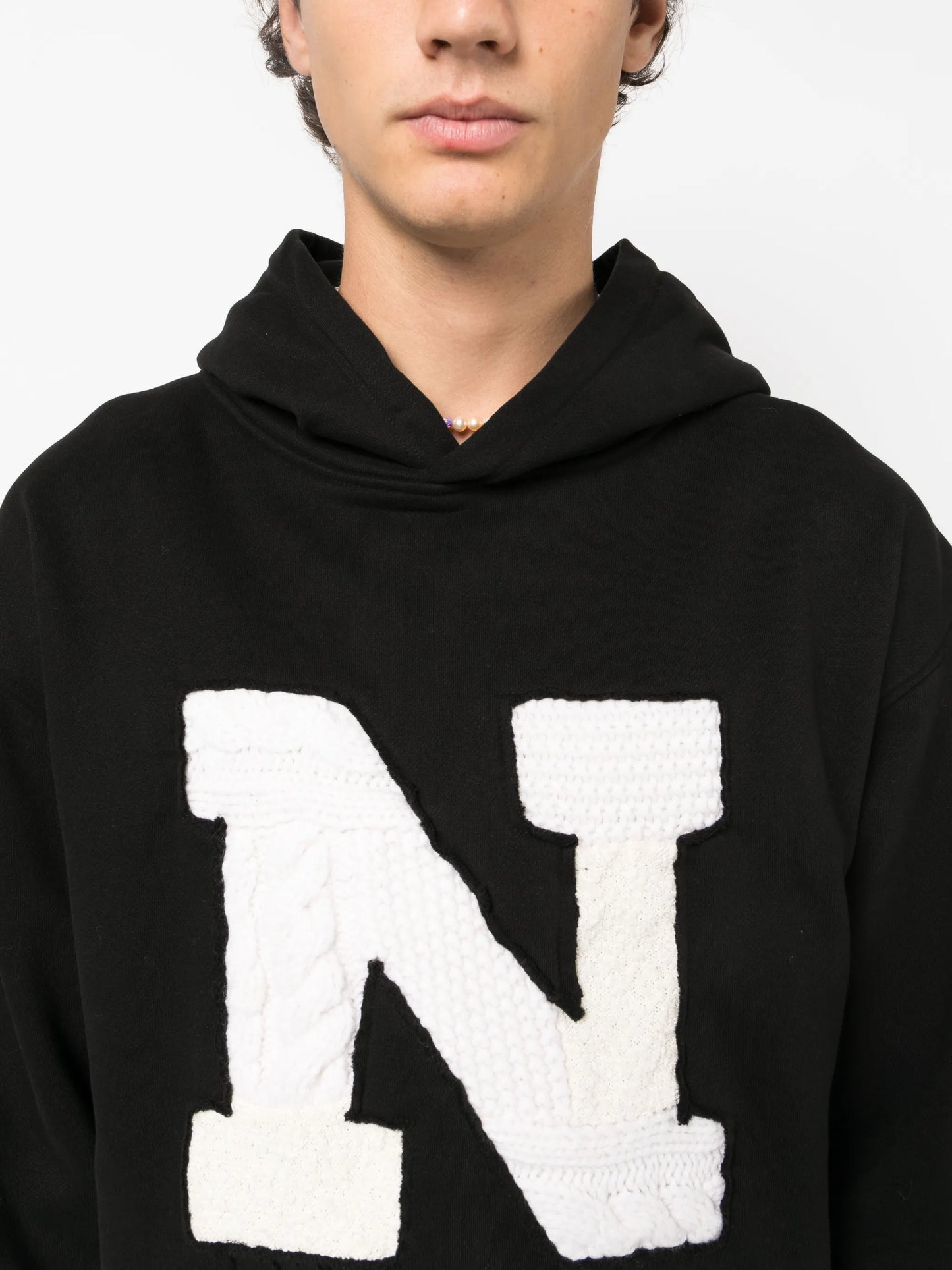 logo-patch patchwork-detail hoodie