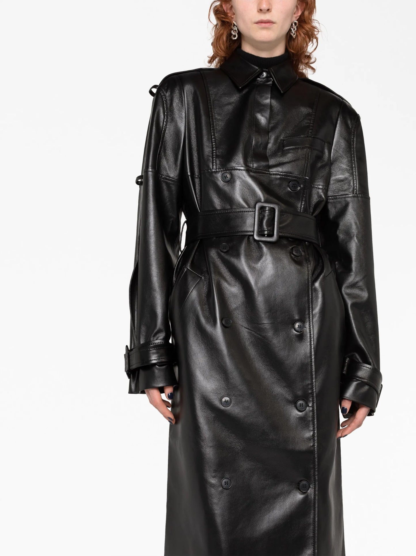 El Geometry trench coat