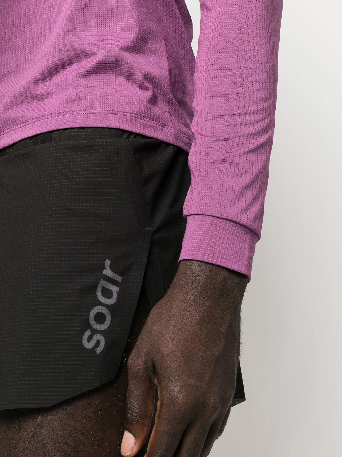 logo-print running shorts