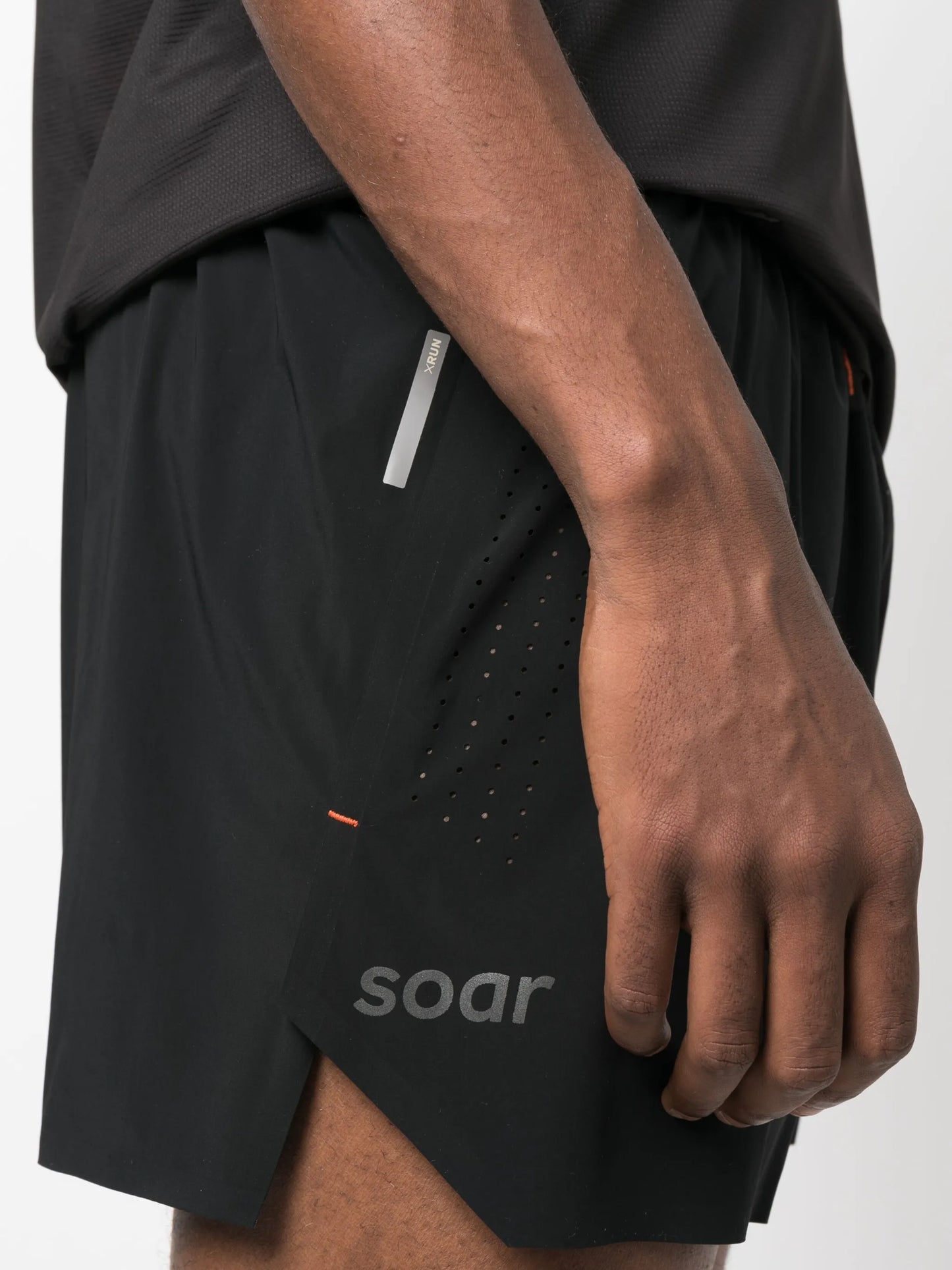 logo-print performance shorts