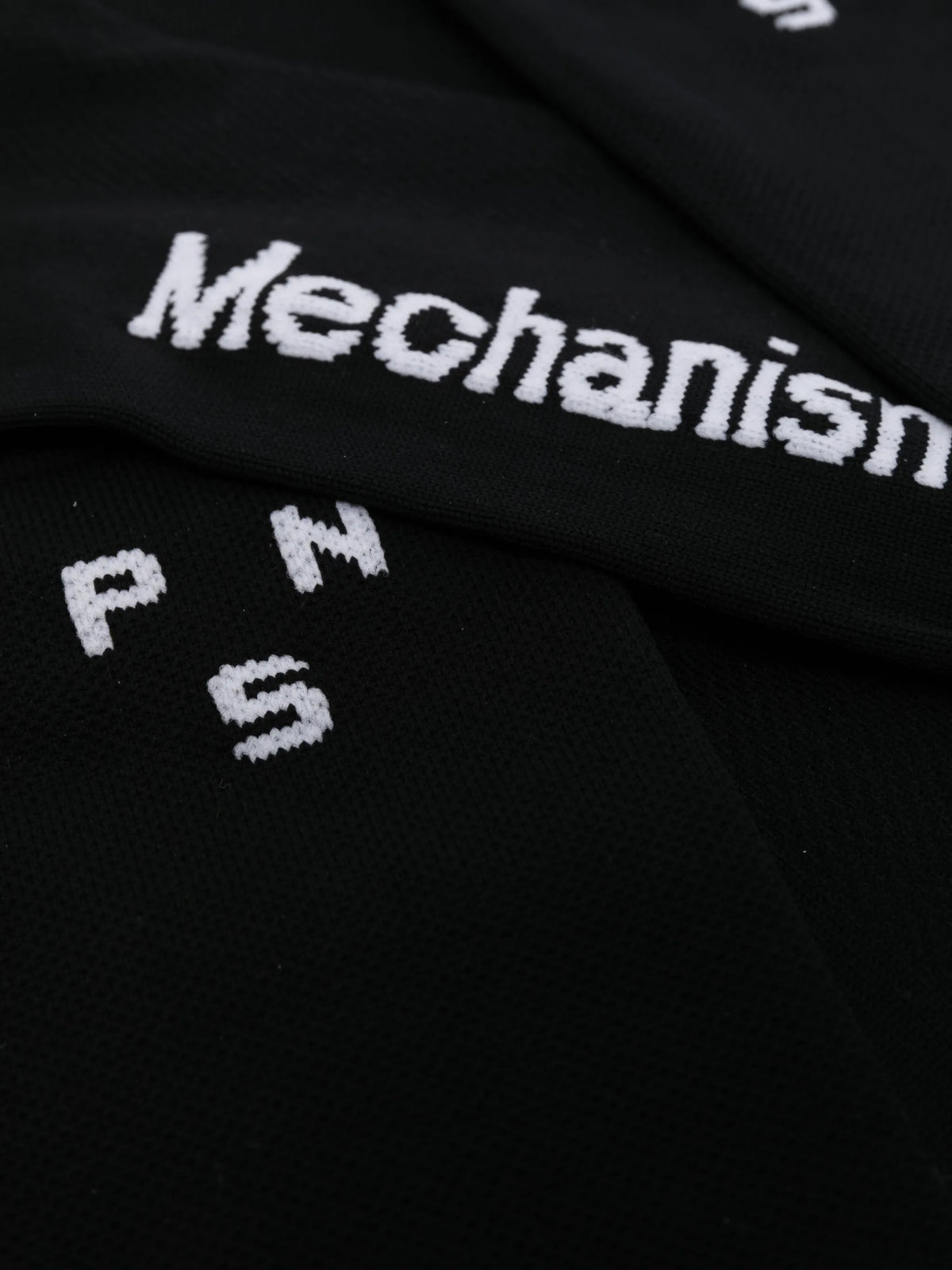 'Mechanism' logo-intarsia socks