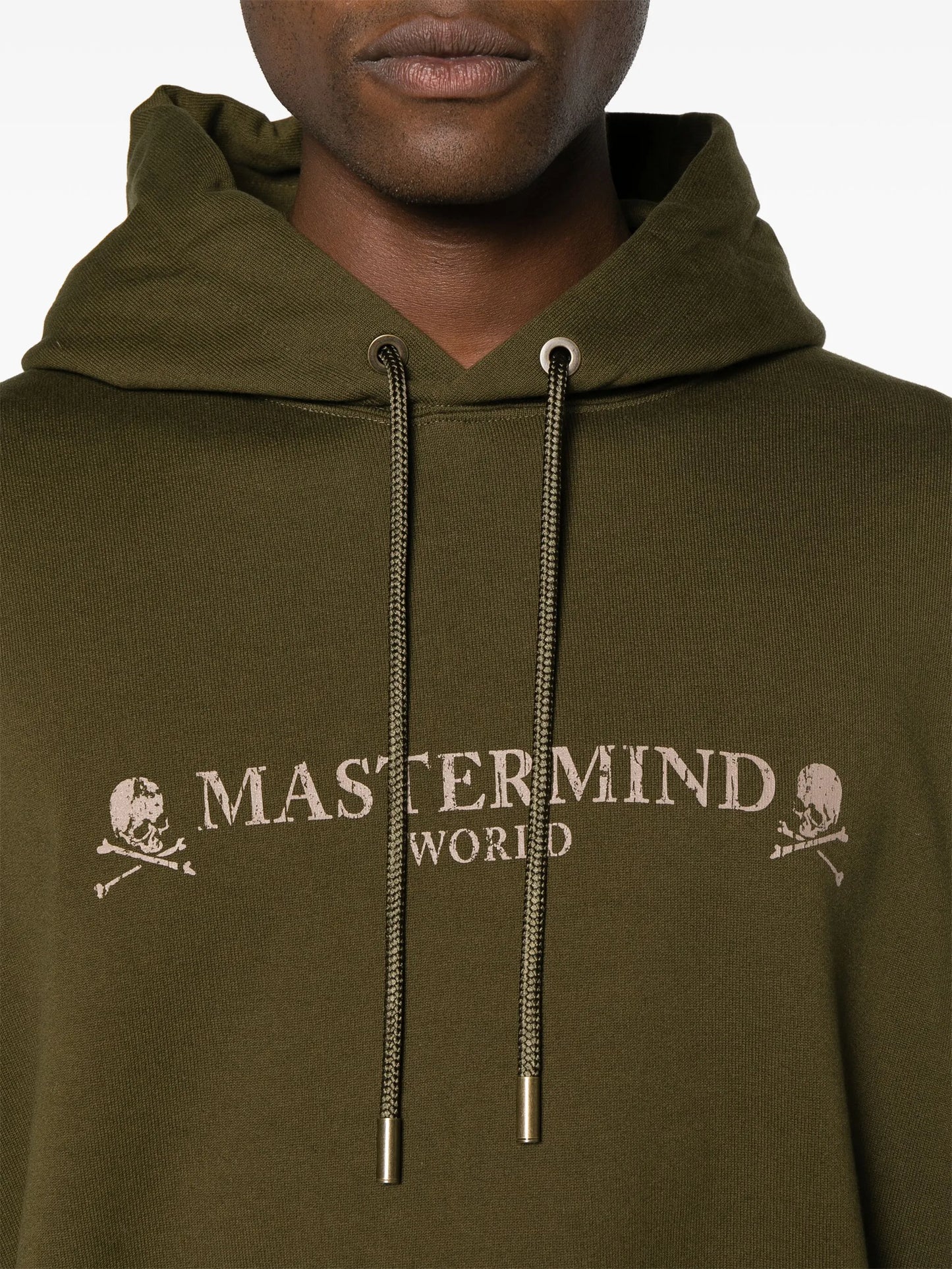 logo-print cotton hoodie