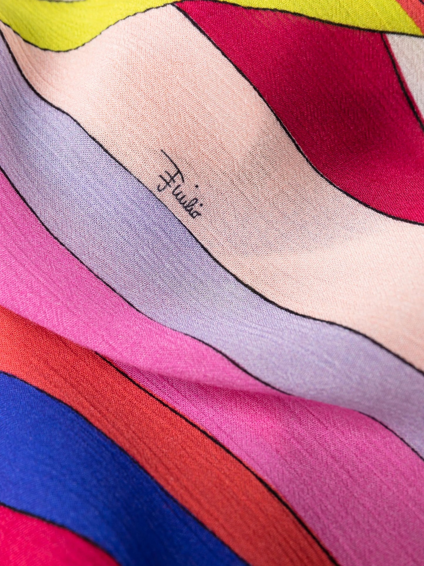 Iride-print kaftan dress