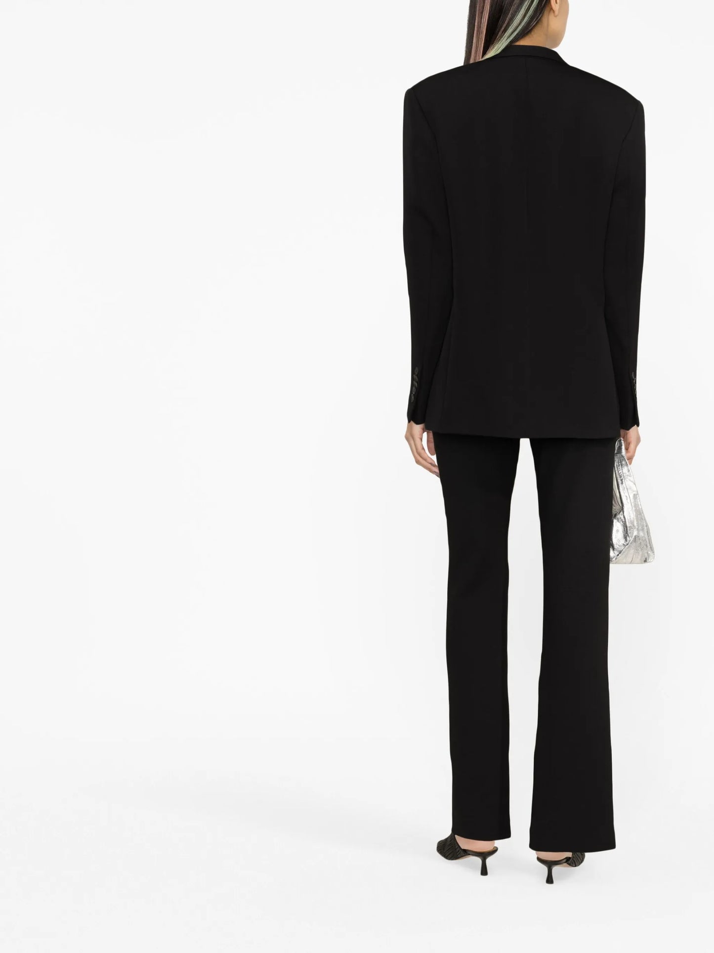 double-breasted wool blazer