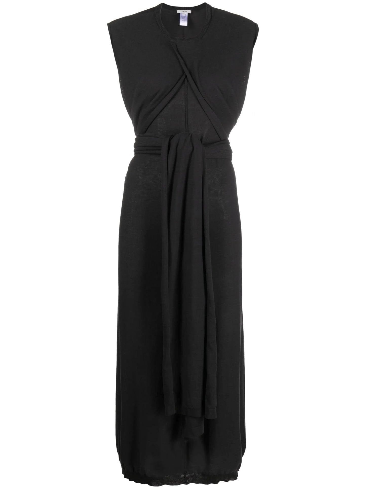tie-detail cotton dress
