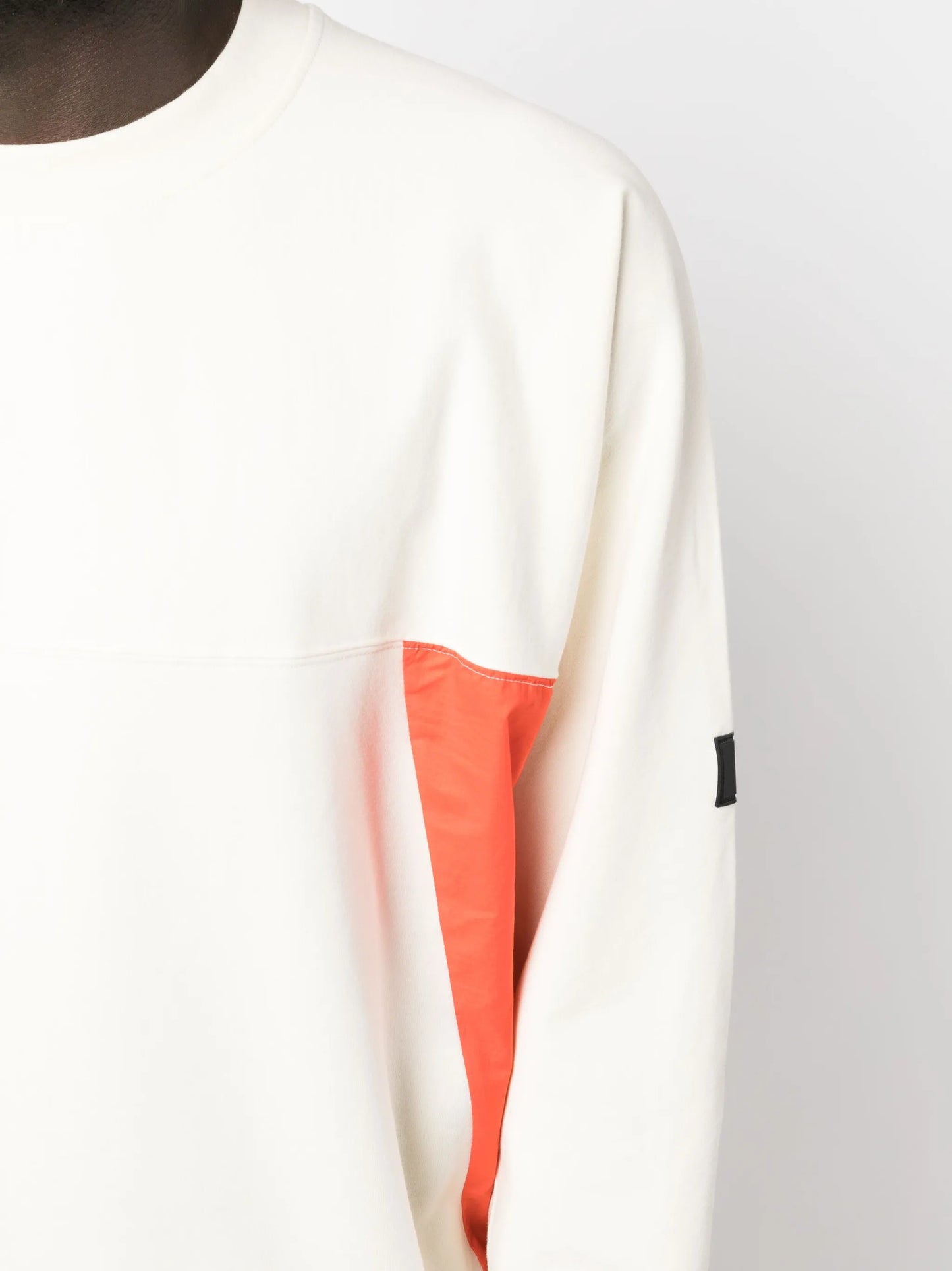 logo-patch crew-neck sweatshirt