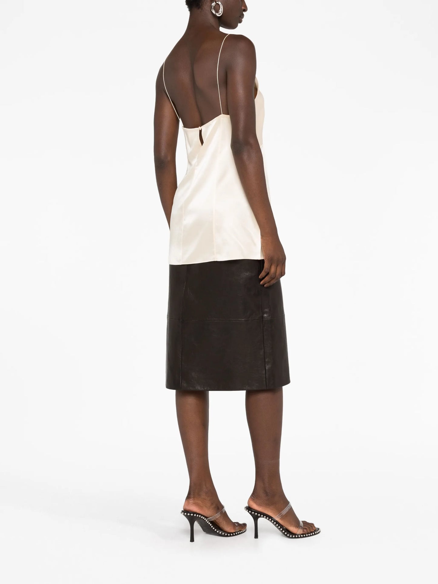 Grisella silk-satin top