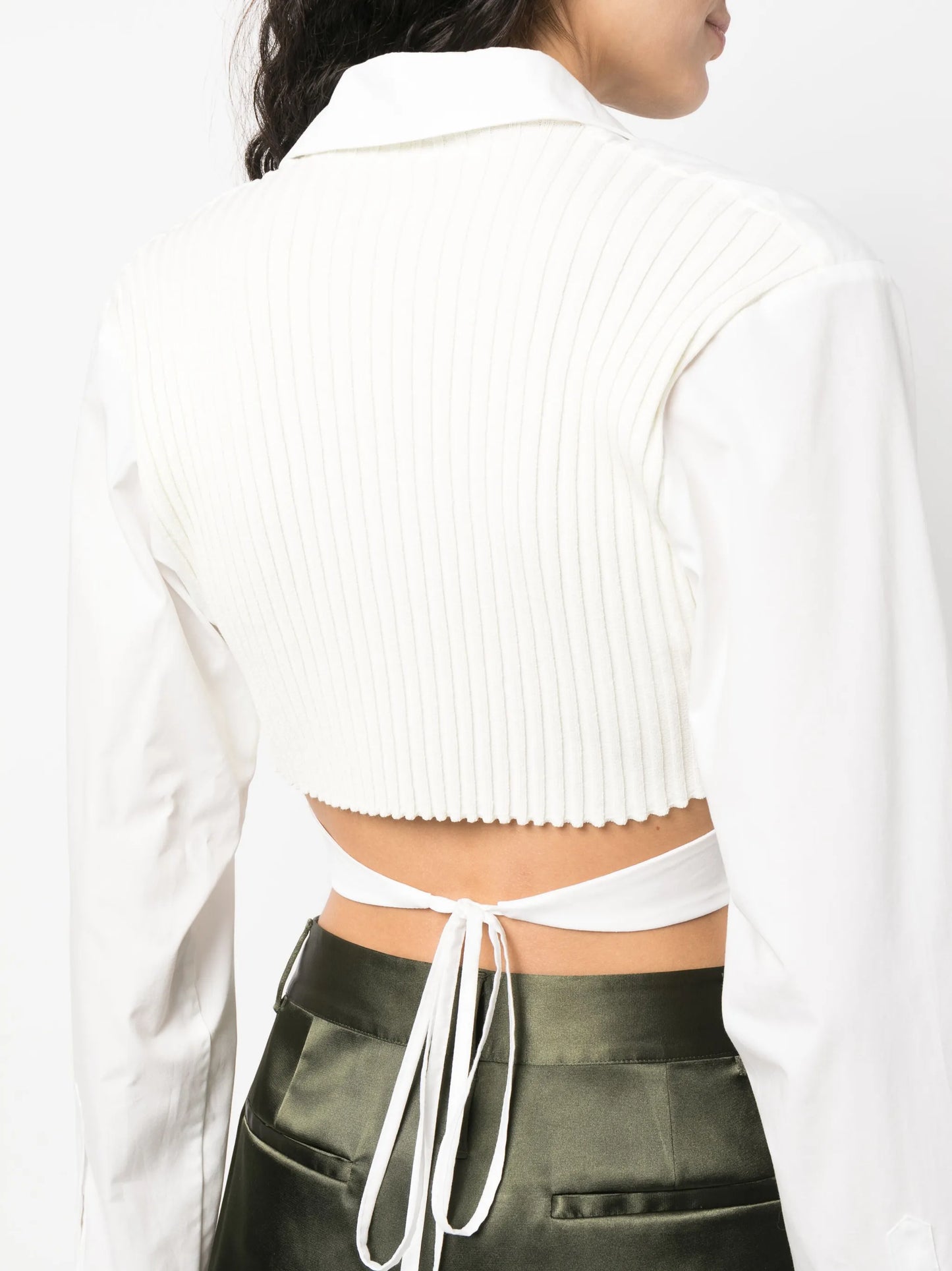 tie-waist blouse