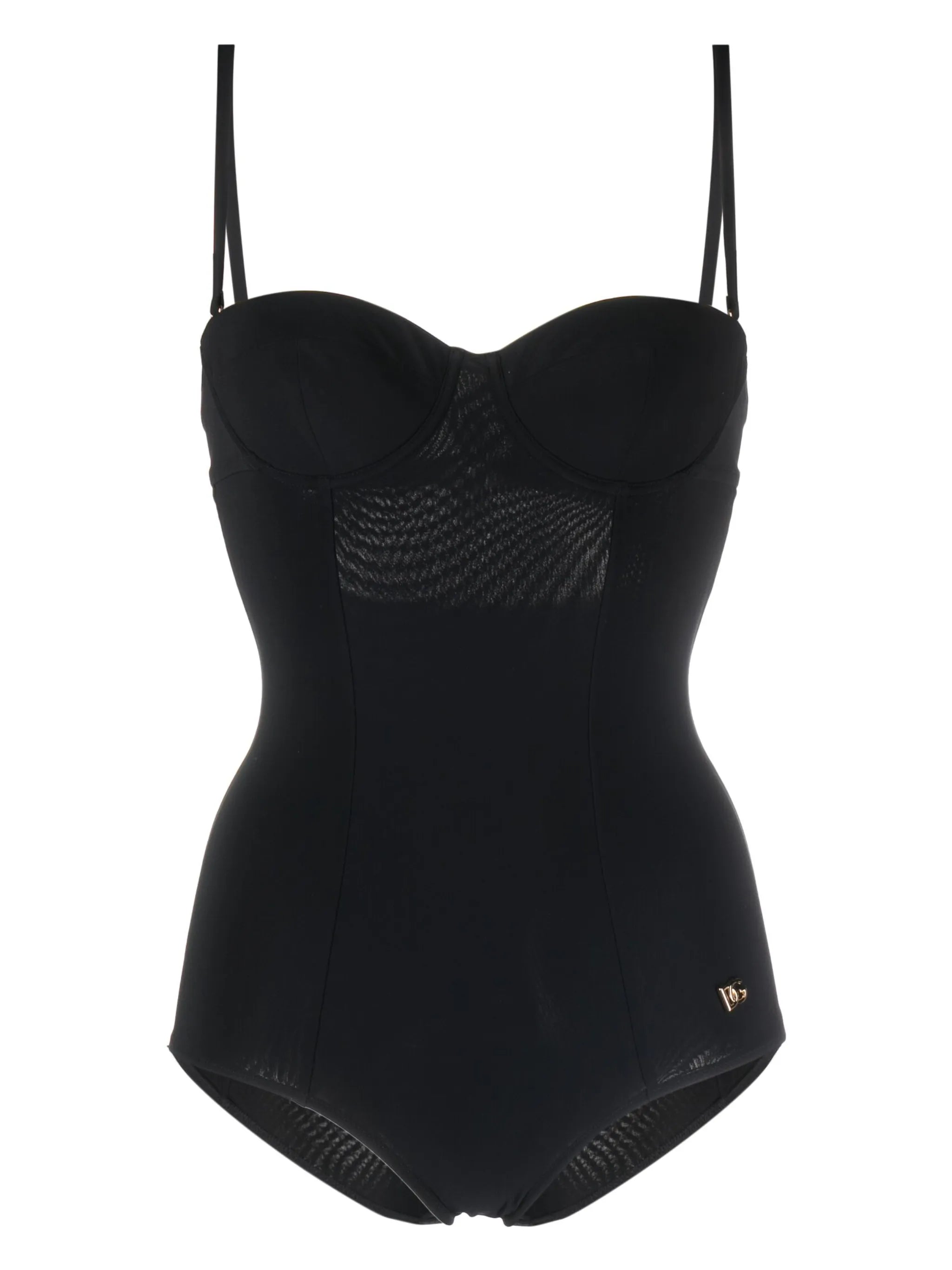 logo-plaque swimsuit