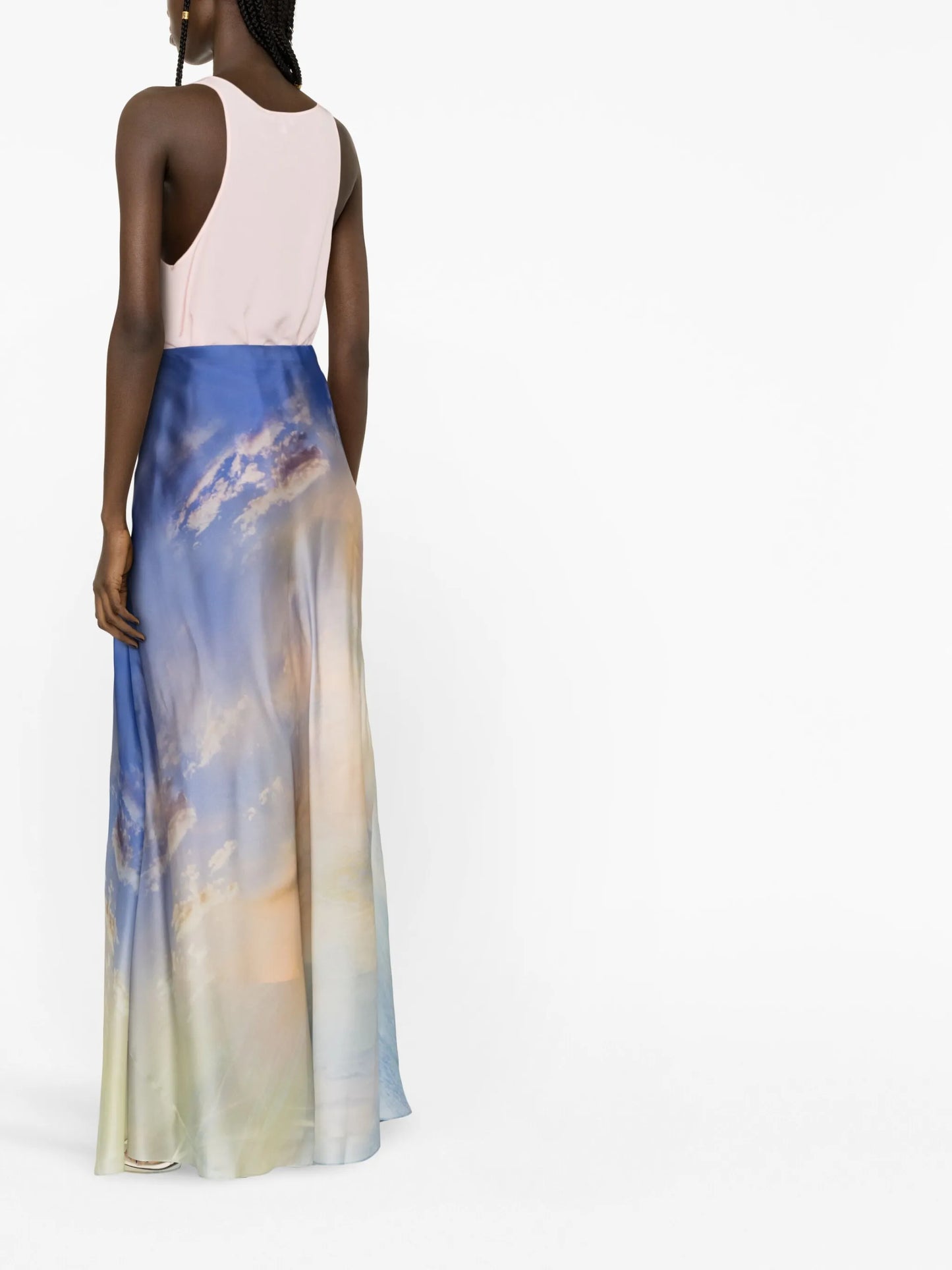 Tama graphic-print maxi skirt