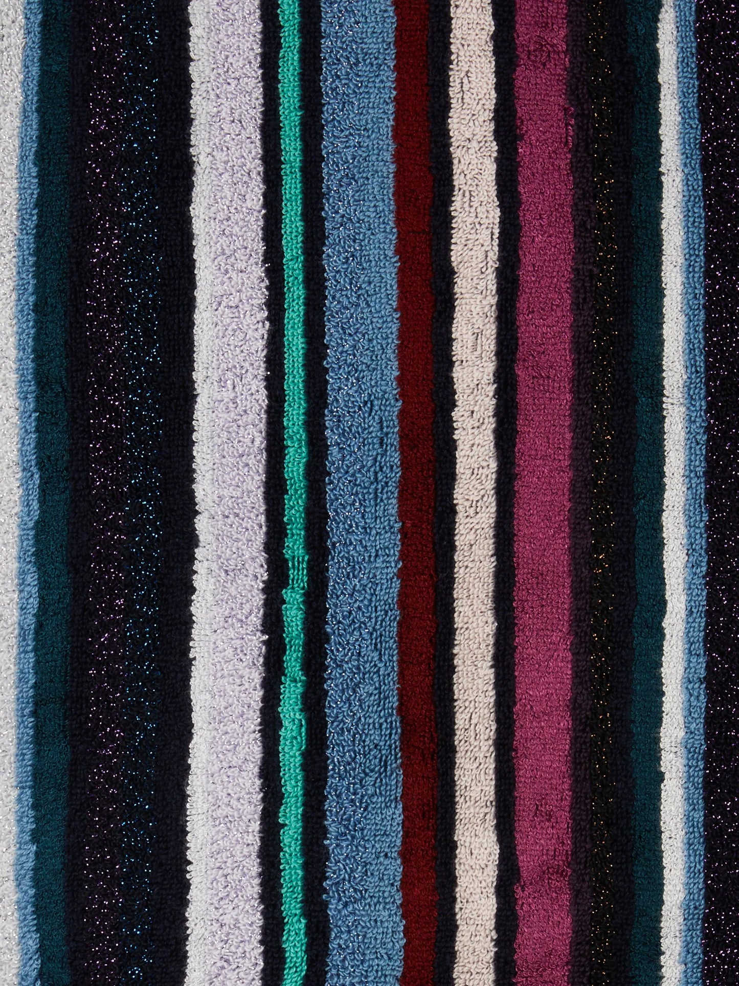 stripe-pattern cotton bathrobe