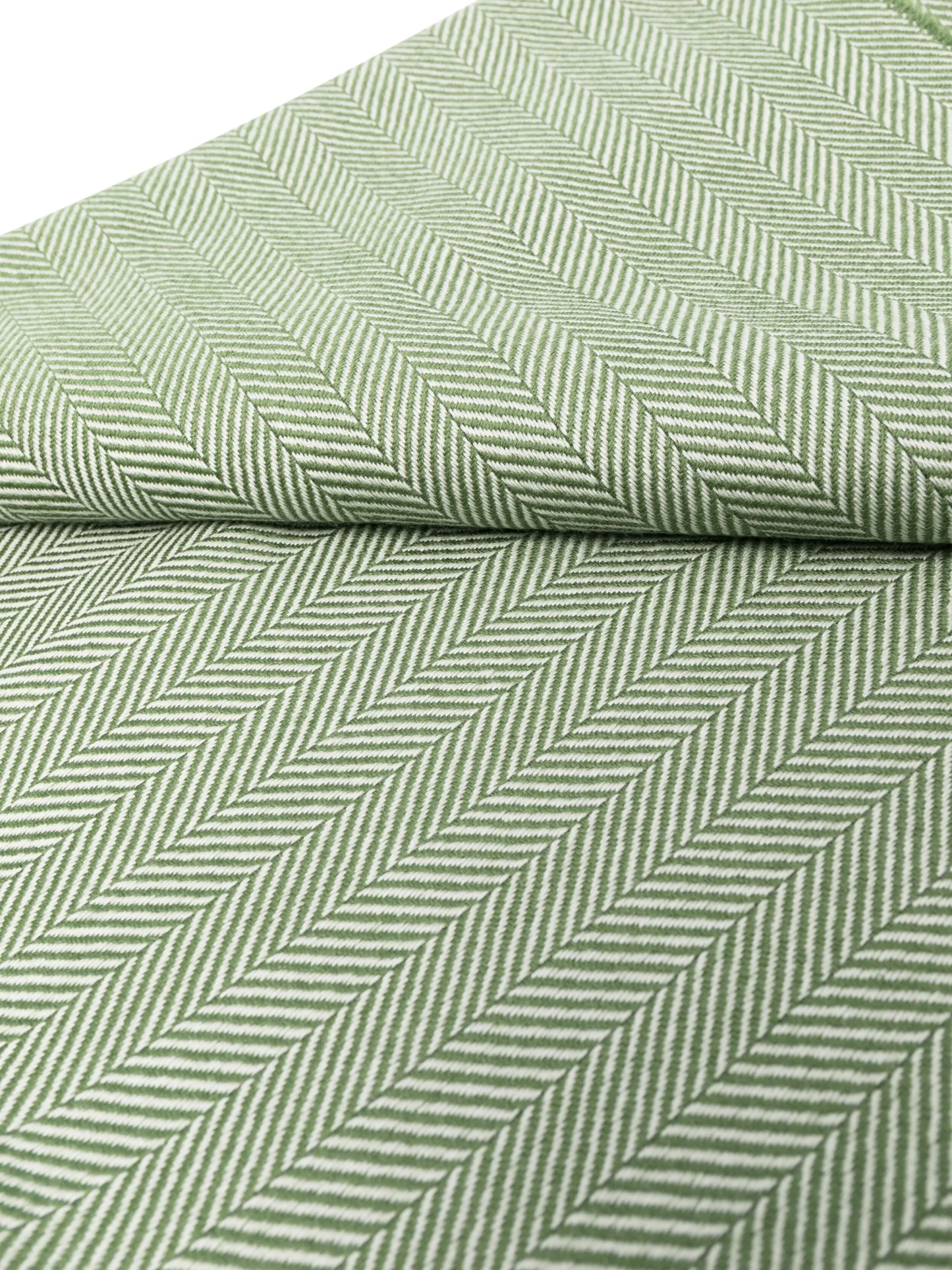 herringbone pattern wool throw