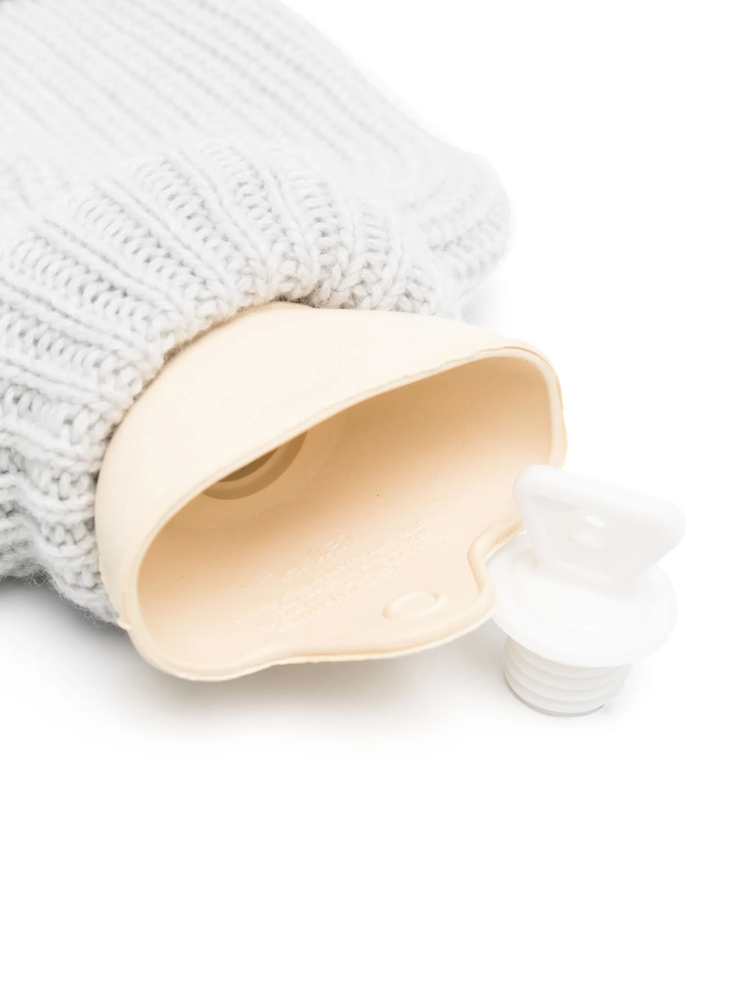 ribbed cashmere hot water bottle