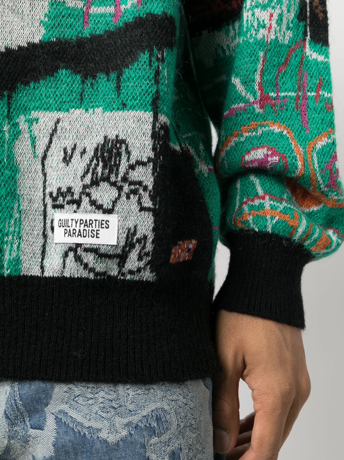 Jean-Michel Basquiat intarsia-knit jumper