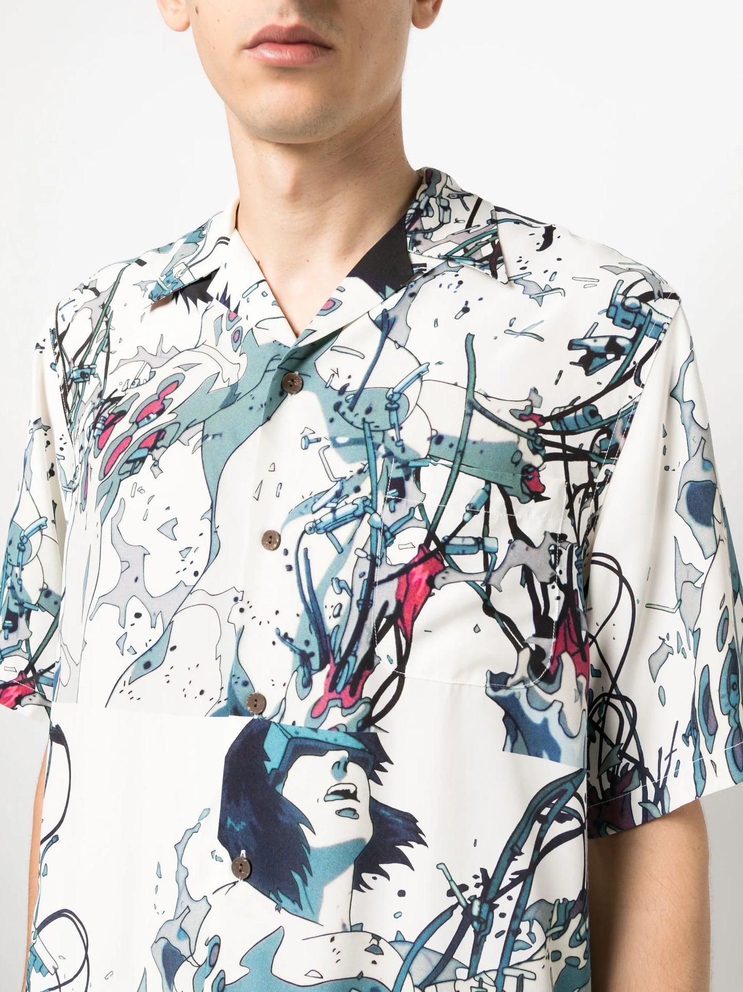x Ghost In The Shell graphic-print shirt