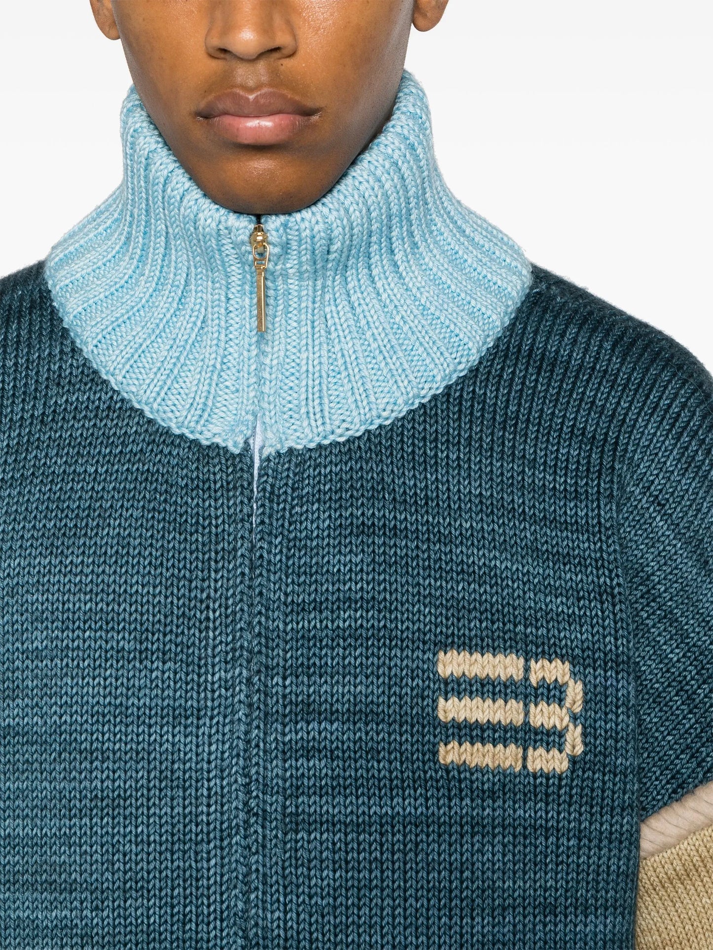Victory chunky-knit bomber cardigan